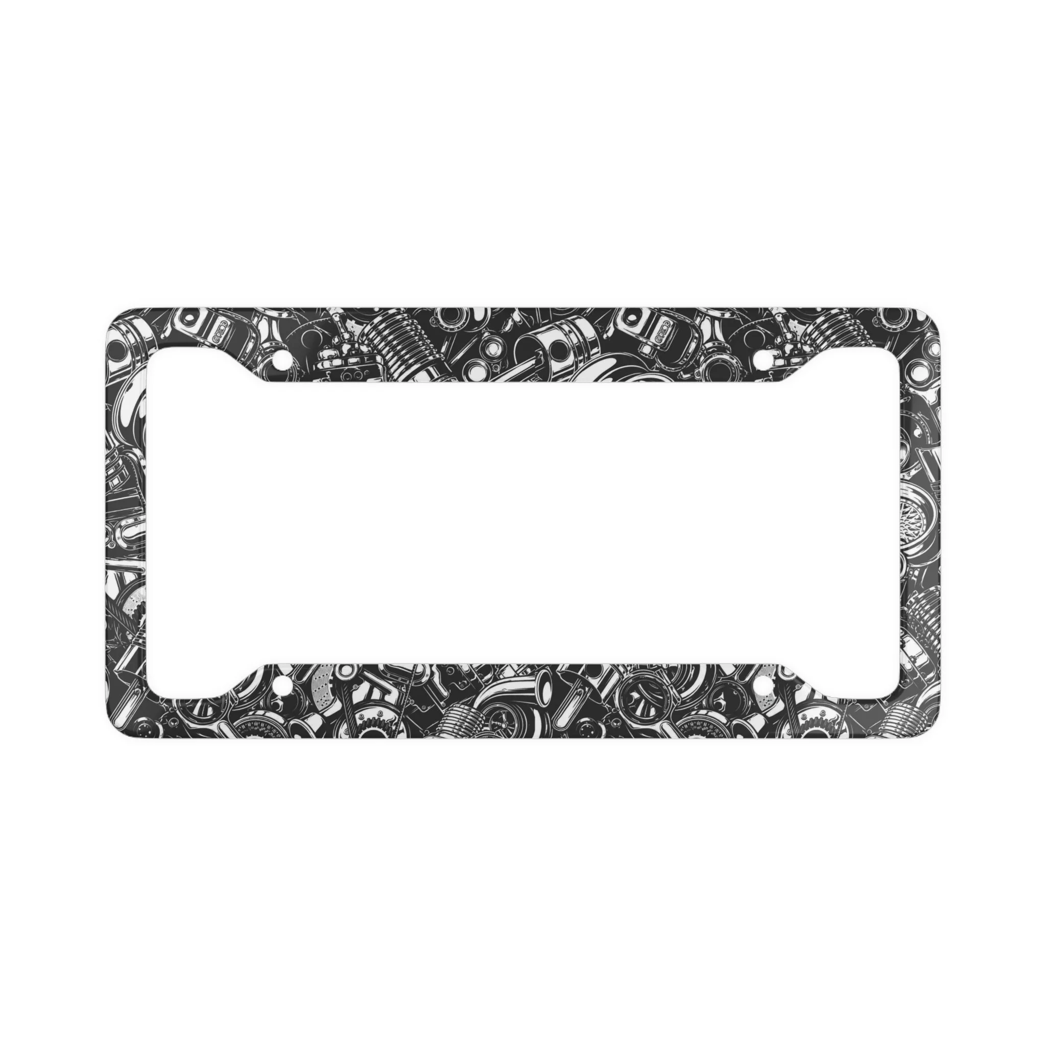 Car Parts Grey License Plate Frame