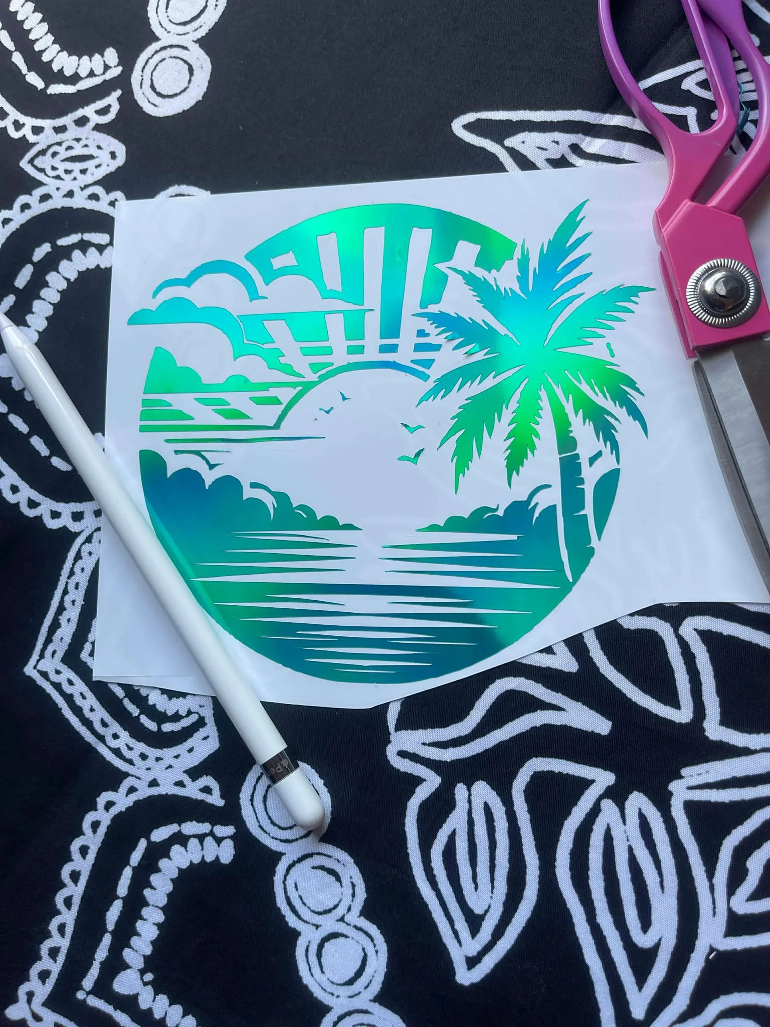 "Tropical-Palms" Holographic