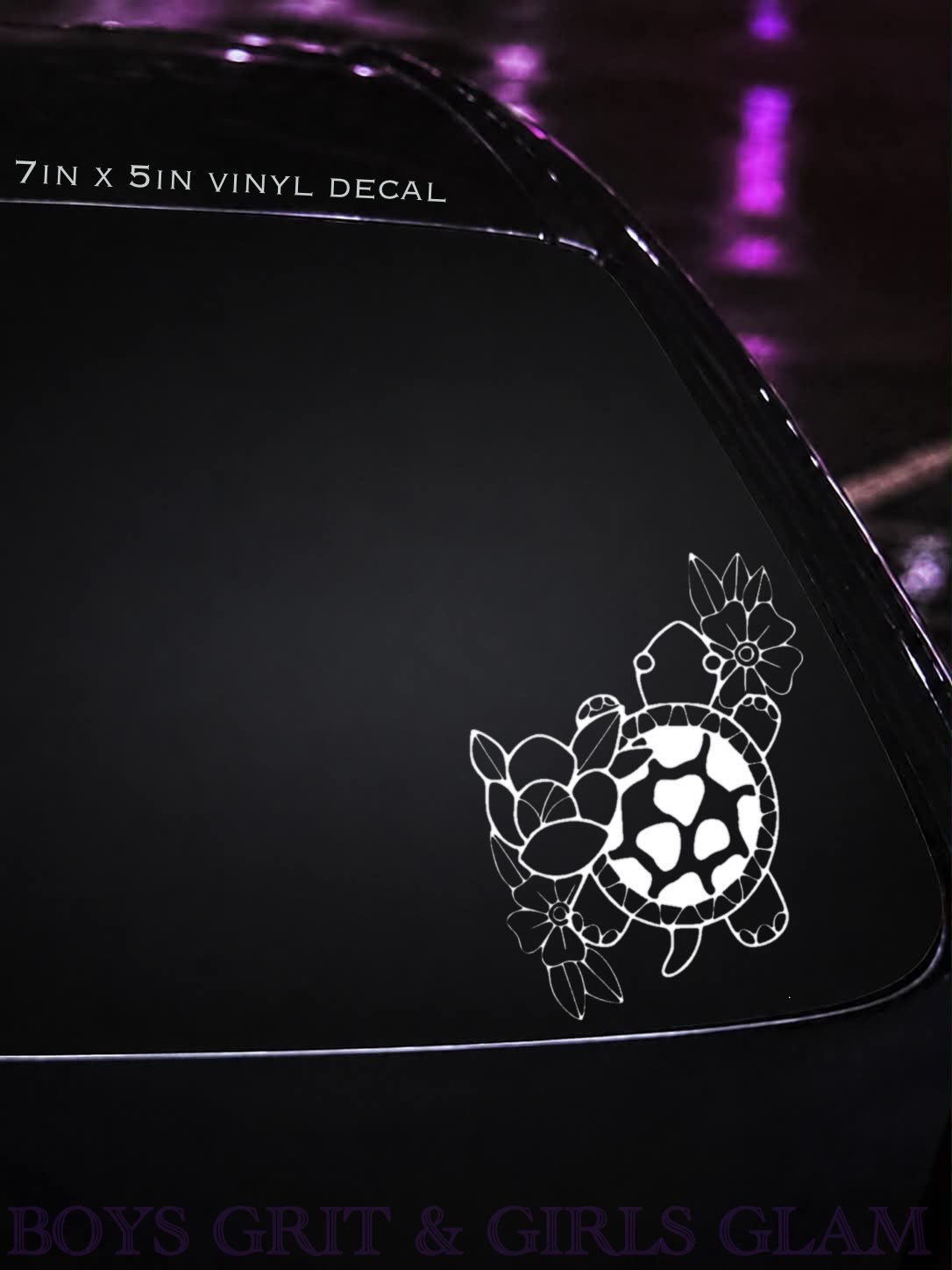 Turtle & Flowers