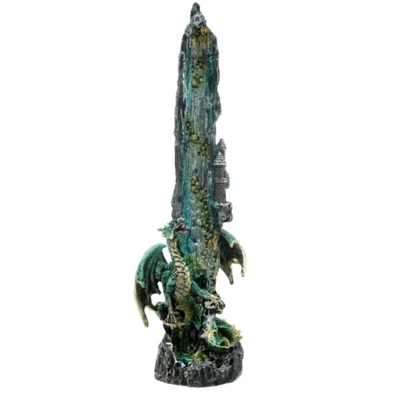 Upright dragon incense stick burner