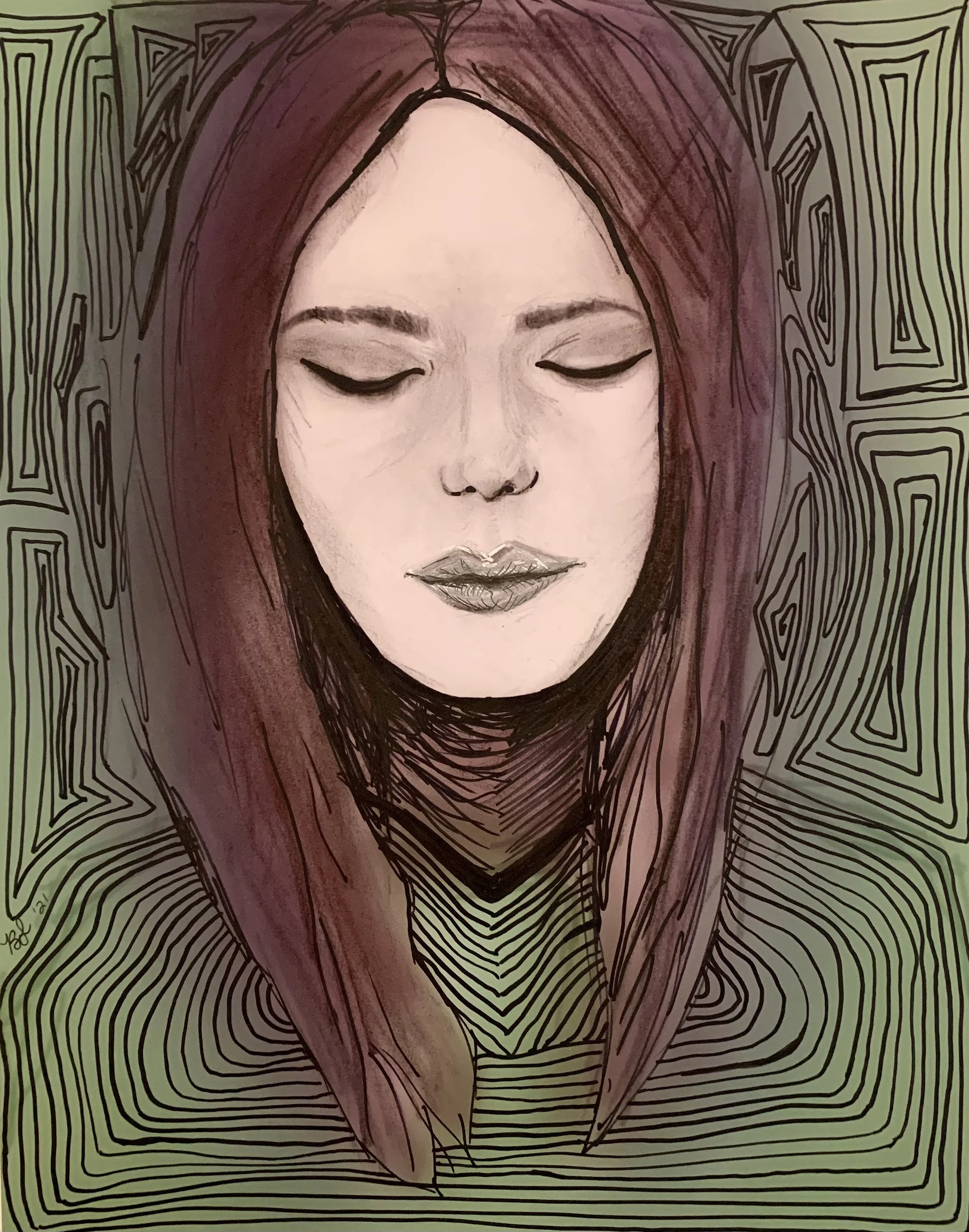 Marker & Digital Color on Paper