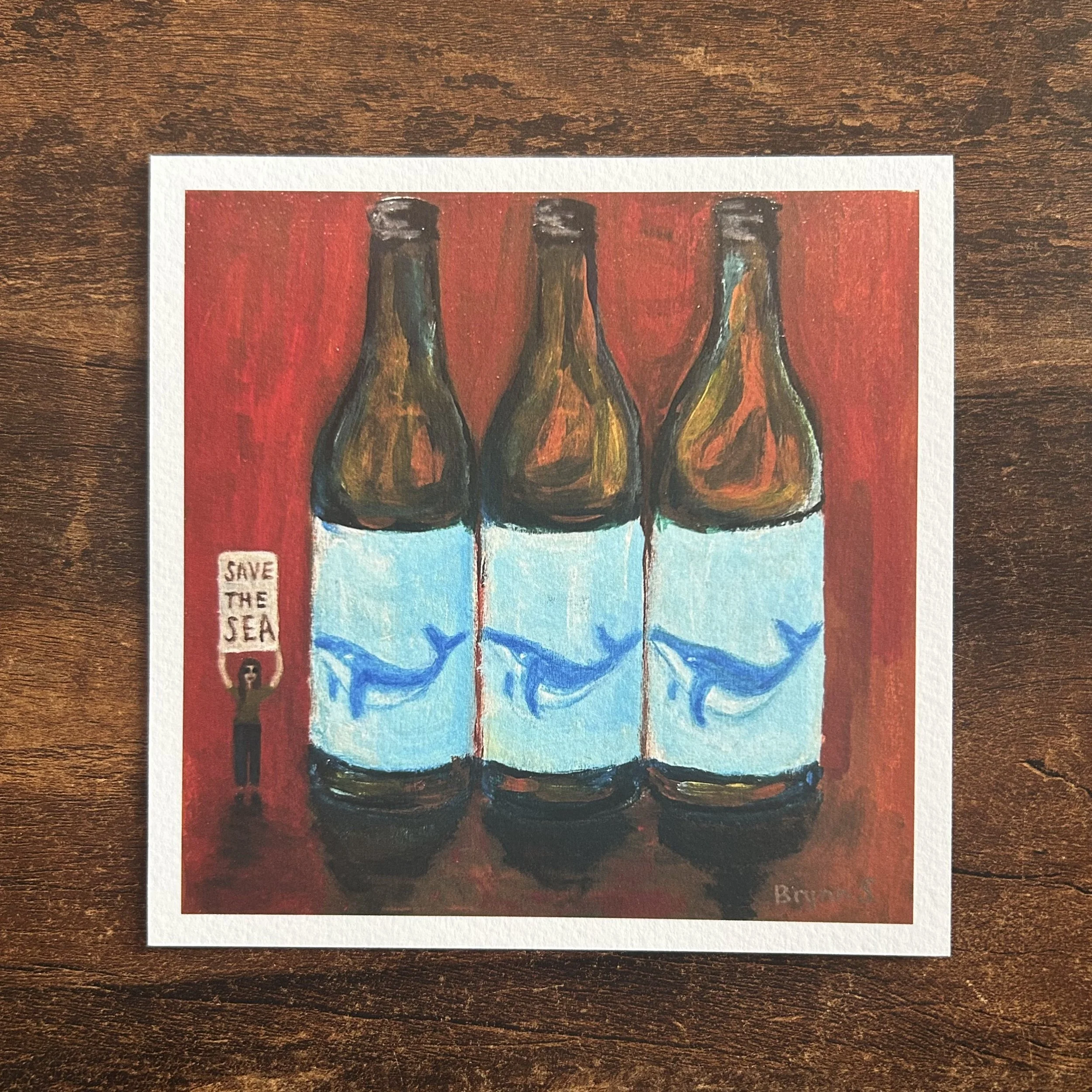 SAVE THE SEA - Fine Art Print (6x6)