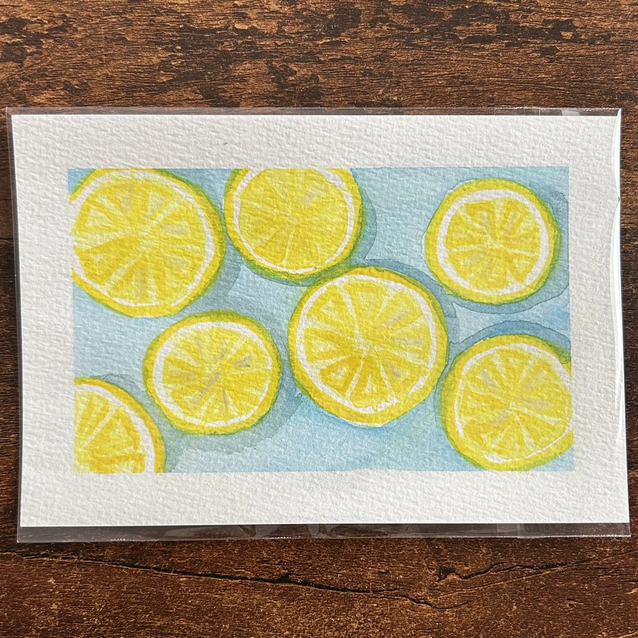 WHEN LIFE GIVES YOU LEMONS - Watercolor Original (4x6)