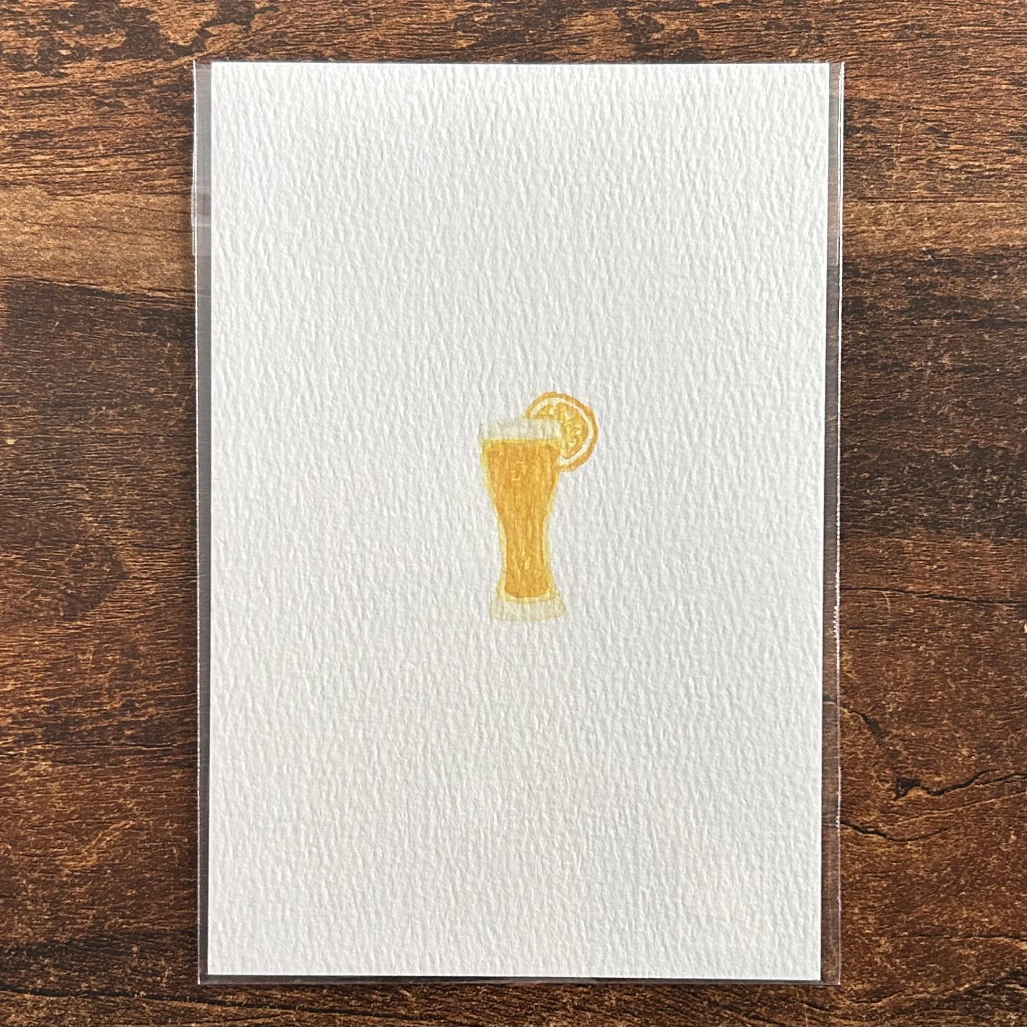 BLUE MOON - Watercolor Original (4x6)