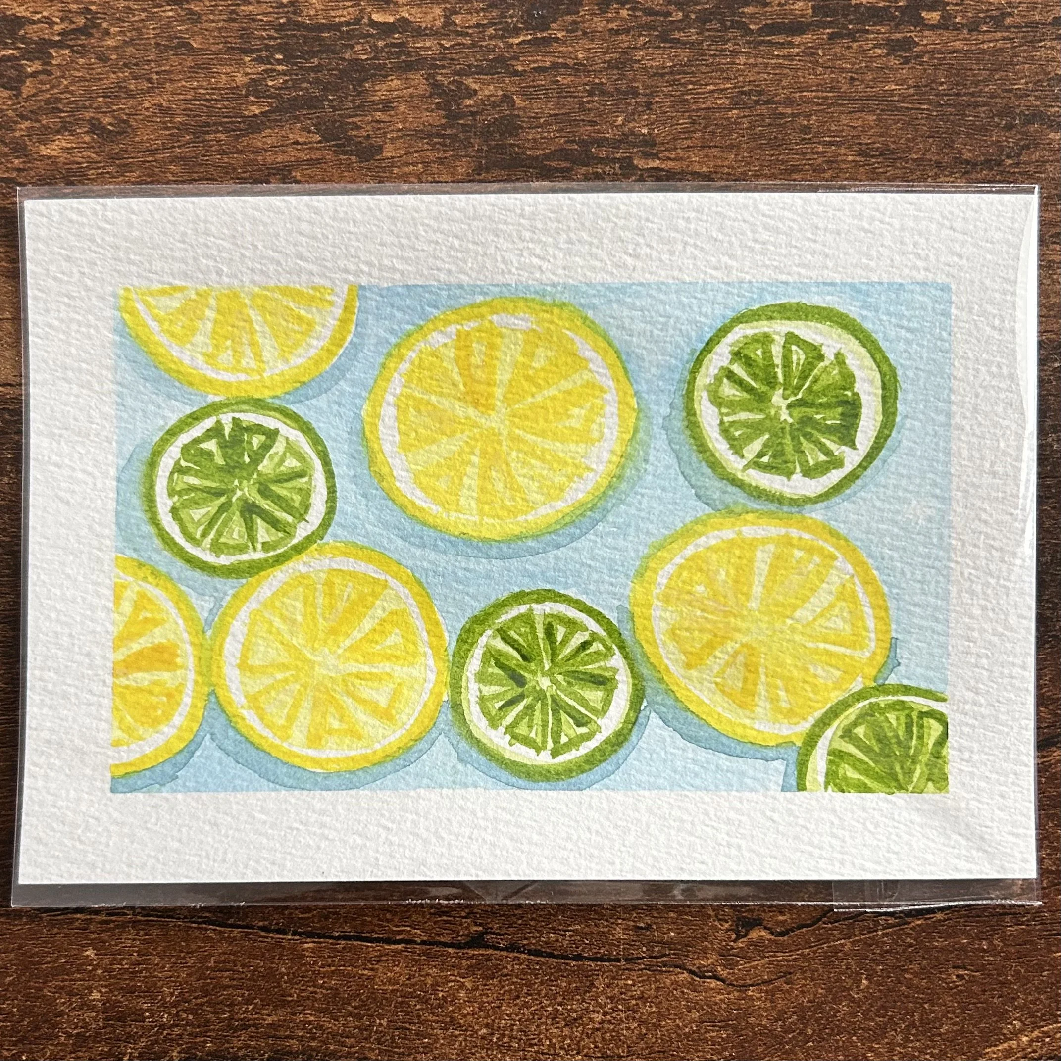 SOUR DUO - Watercolor Original (4x6)