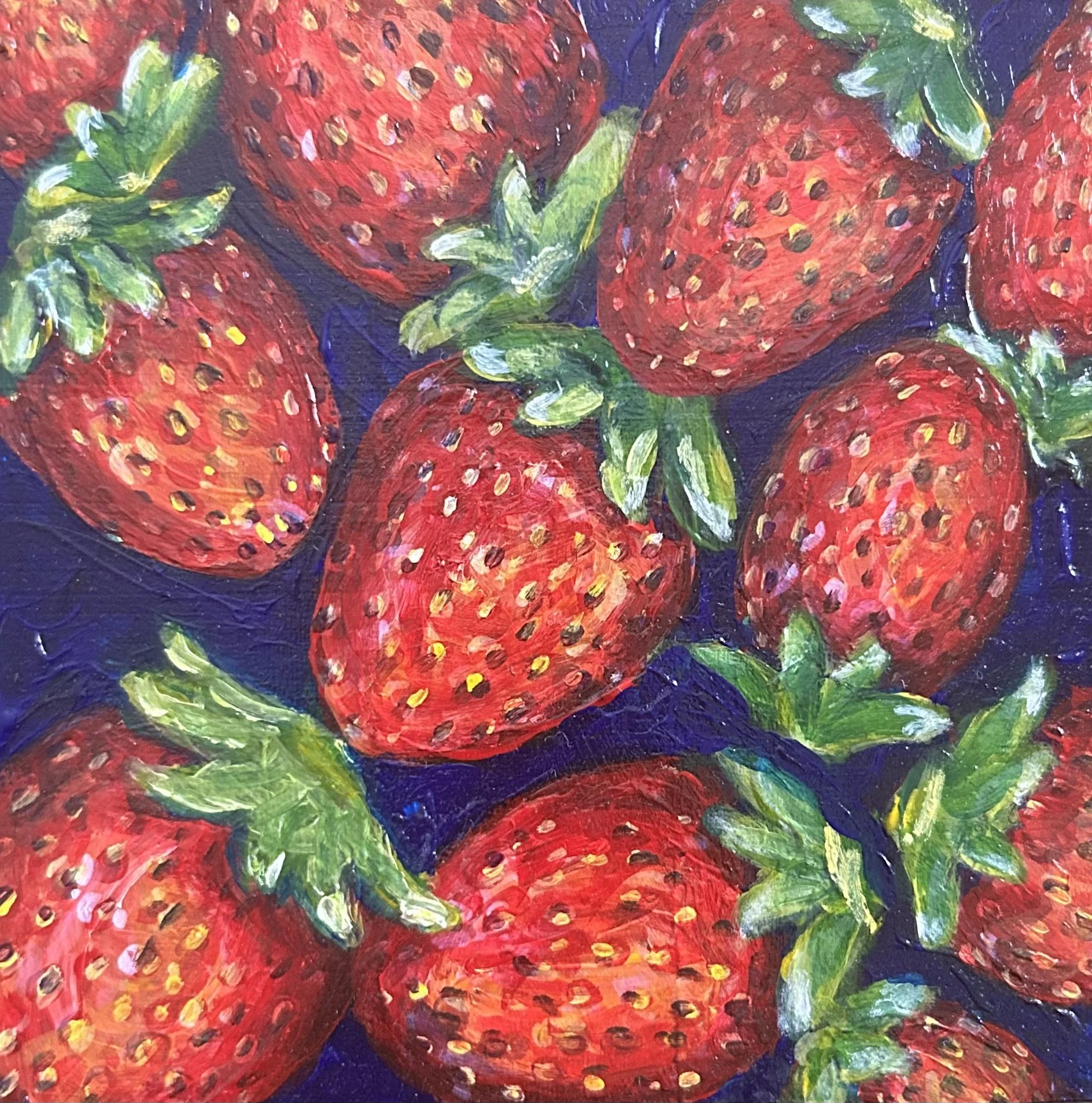 STRAWBERRY CLUSTER (6x6)
