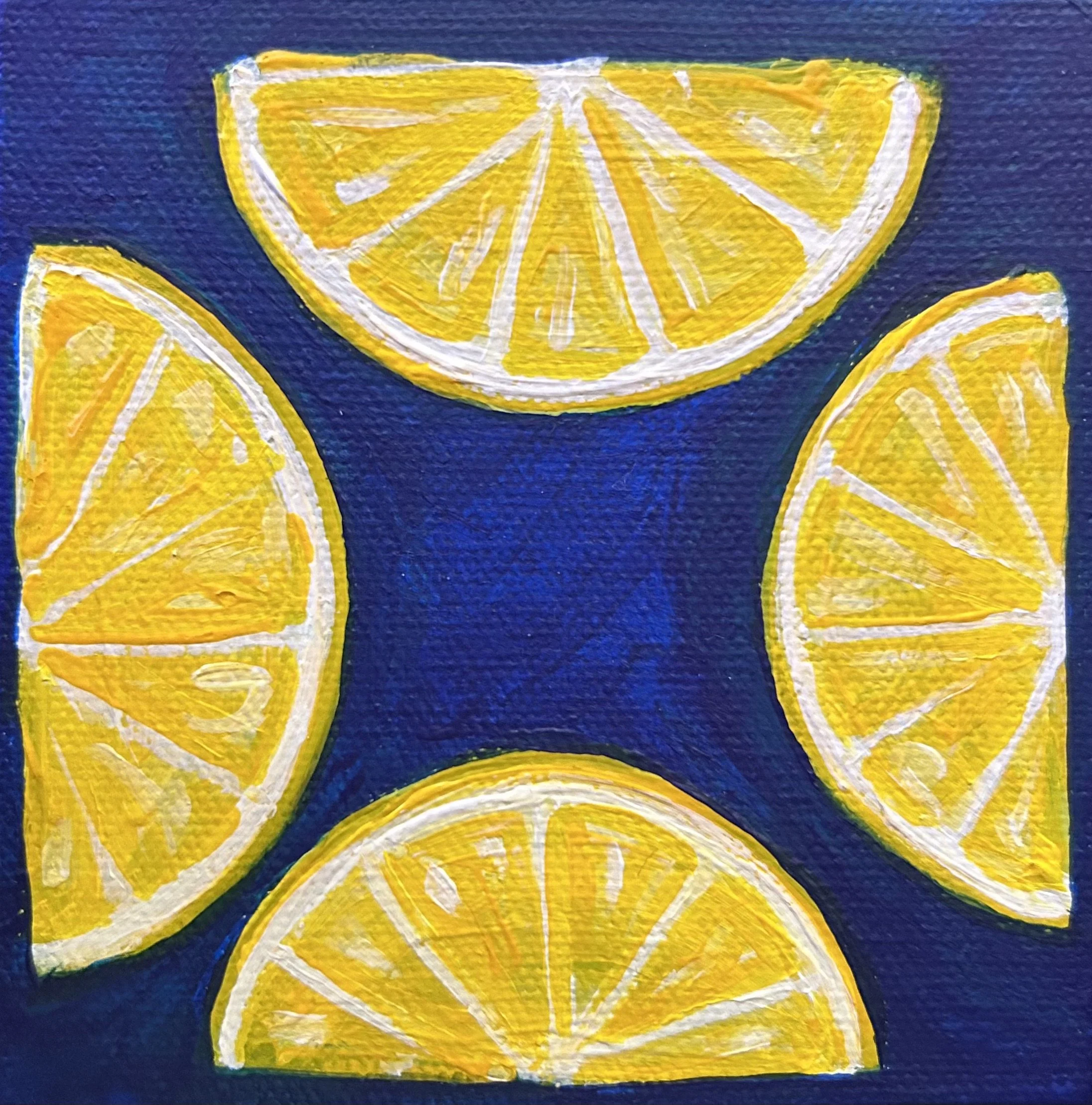 LEMON WEDGES - unfinished (4x4)