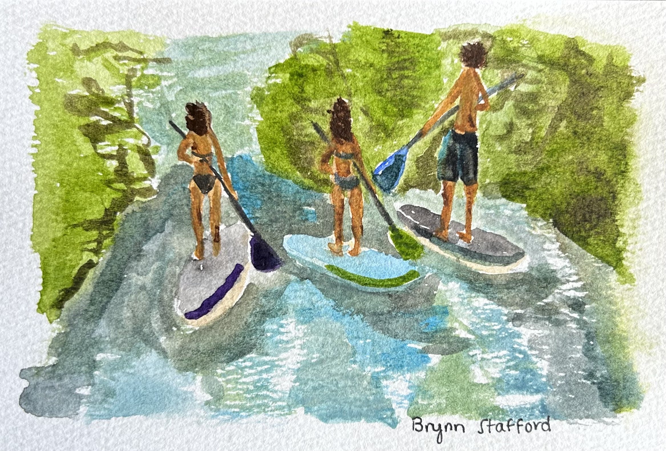 PADDLE BOARDING WITH ANNIE