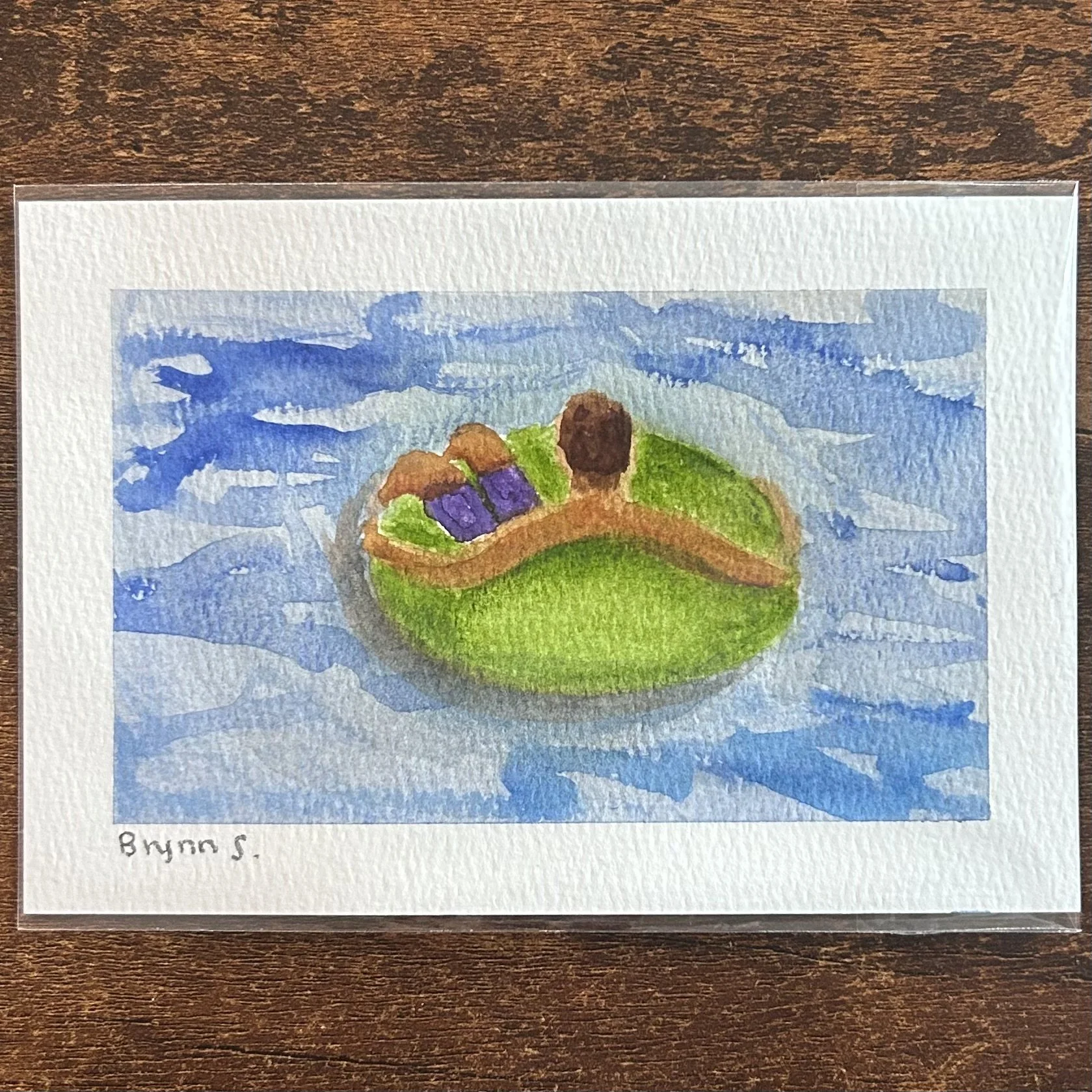 TUBULAR #1 - Watercolor Original (4x6)