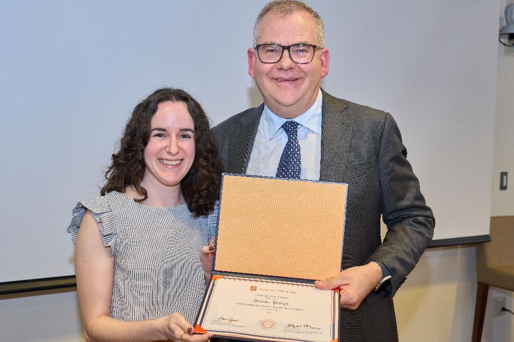 Congratulations to Natalie for winning the Graduate Dean’s Award for Research!&nbsp;