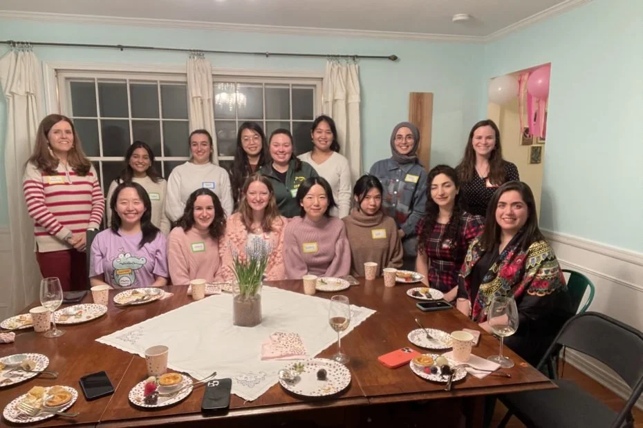 Women in BMCE celebrate Galentine’s Day with dinner at Dr. Monroe’s house