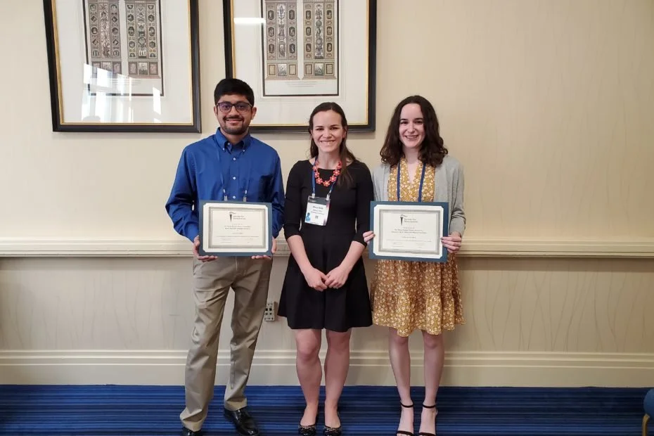 Anand and Natalie win 1st and 2nd place in the Dr. Rena Bizios poster awards from SFB’s BioInterfaces SIG