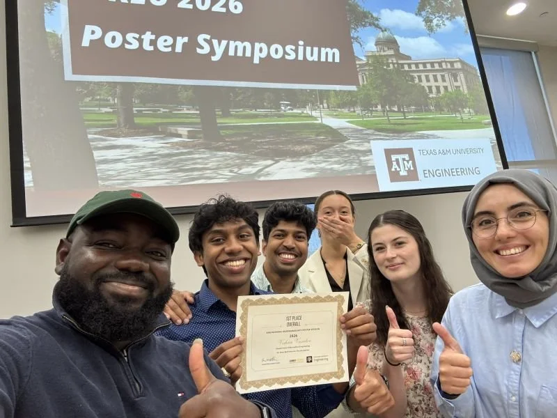 Congratulations to Vishnu for winning 1st place at the REU poster symposium!