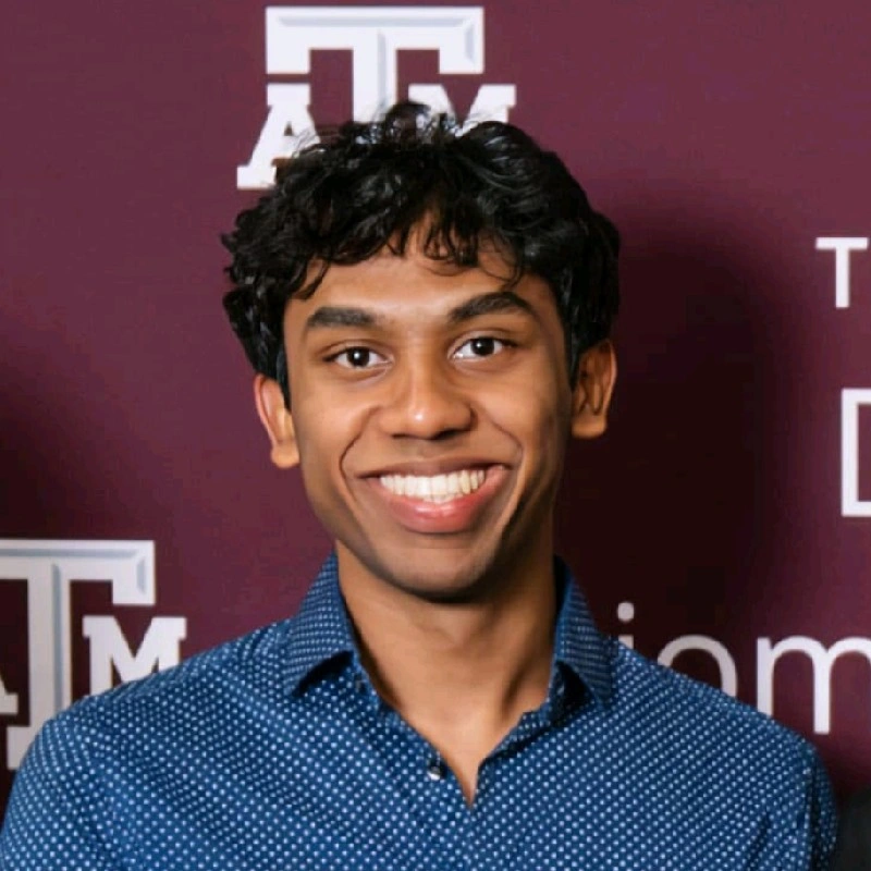 Vishnu Vasudev, B.S. Student in Biomedical Engineering 