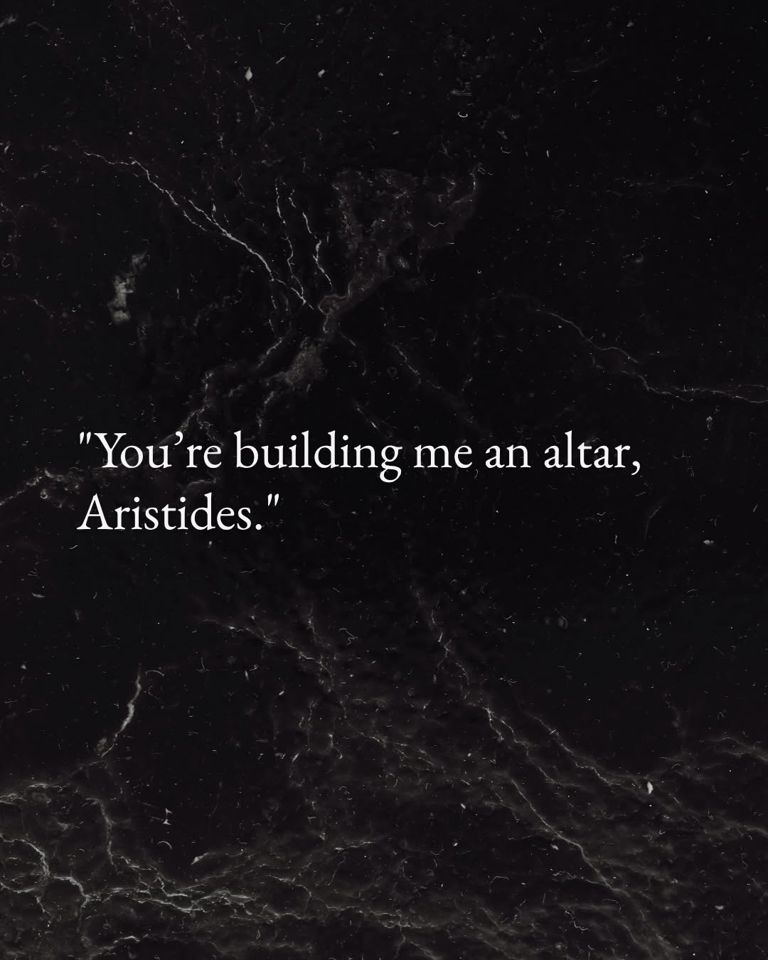 &ldquo;Do you understand what this means, Reese?&rdquo; Dion wrapped his fingers around the brass, his expression shifting from amused to solemn. &ldquo;It&rsquo;s one thing to invite a god into your home, on your terms. It&rsquo;s entirely another t