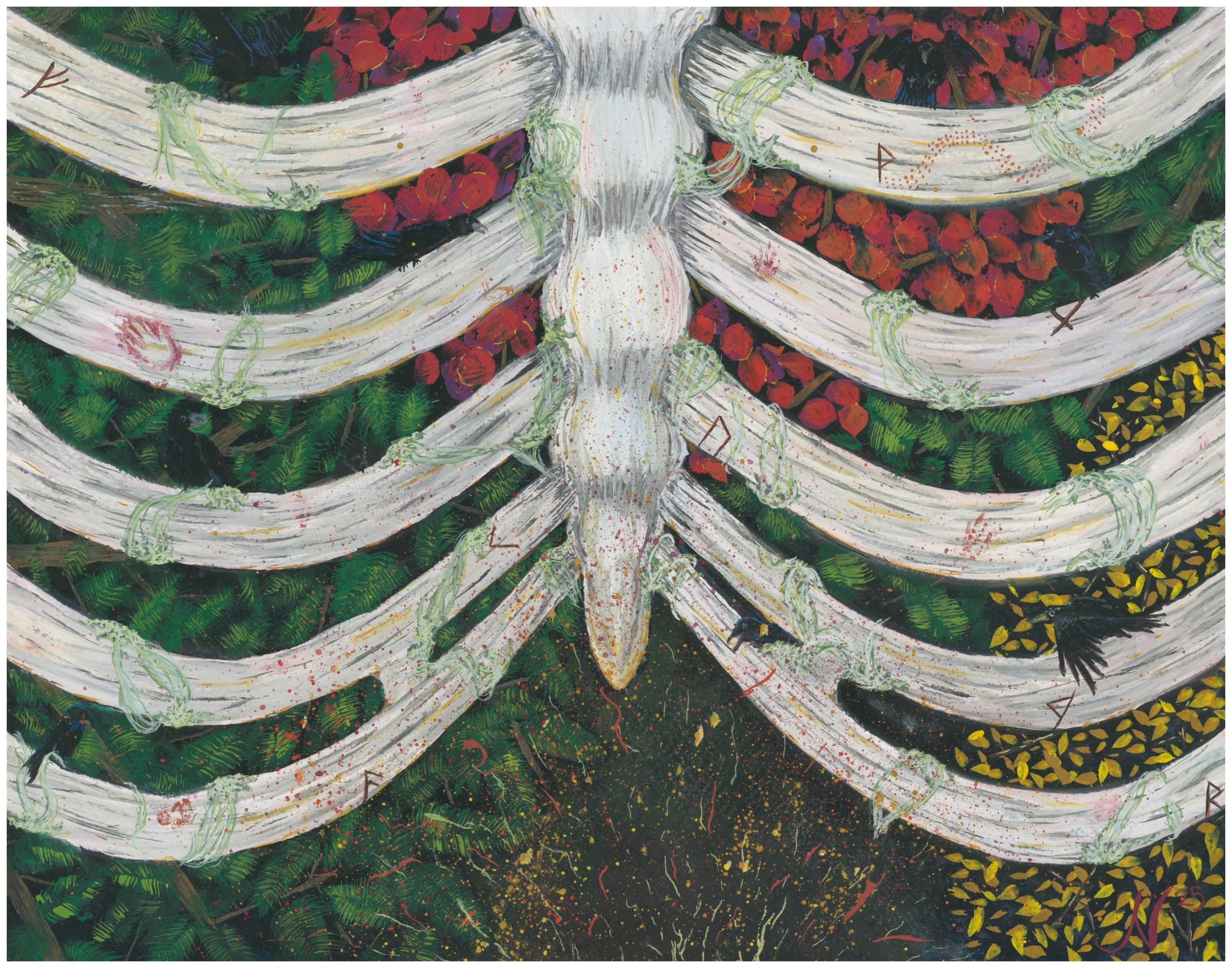 YuleTide Murder

Gouache/watercolor, 2025
Private Collection
