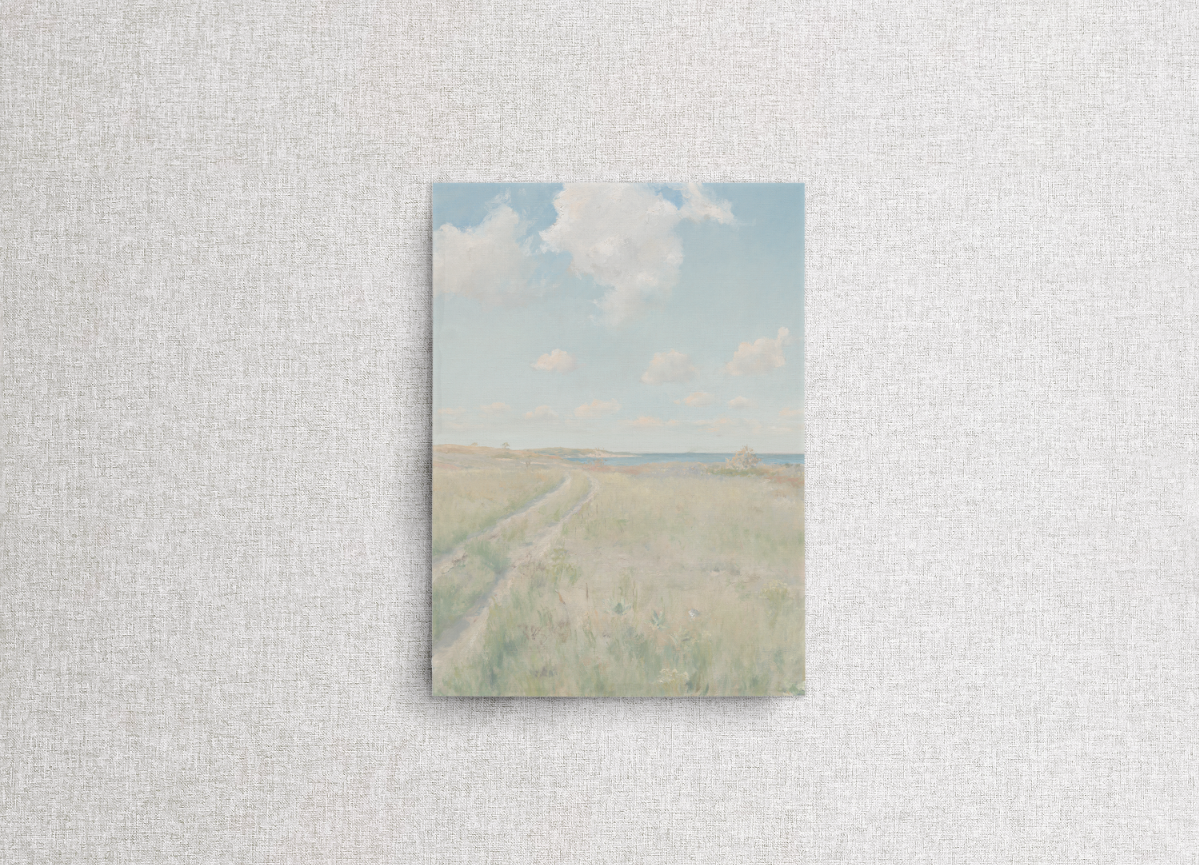 Misty morning countryside vellum wrap, pairs with "Morning Dew" suite