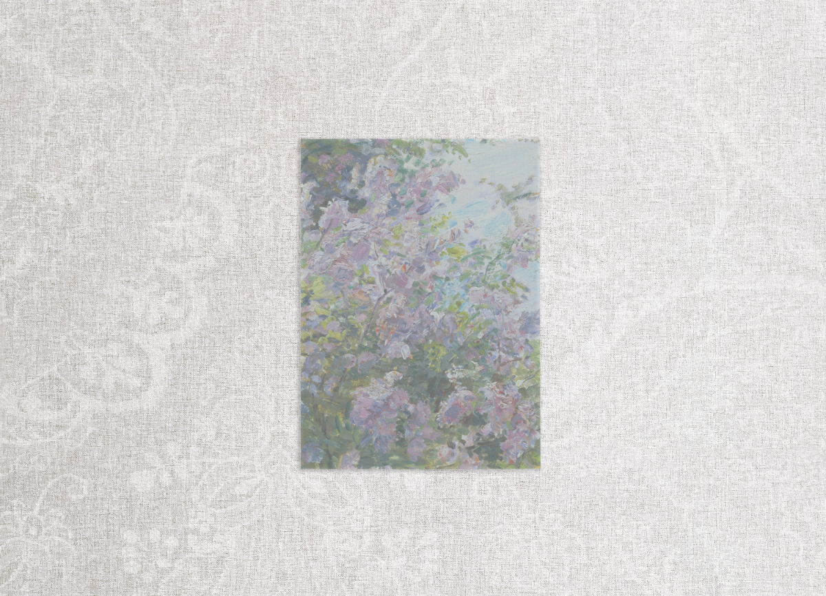 Blue and purple floral hues vellum wrap, pairs with "It Was Always You" suite.