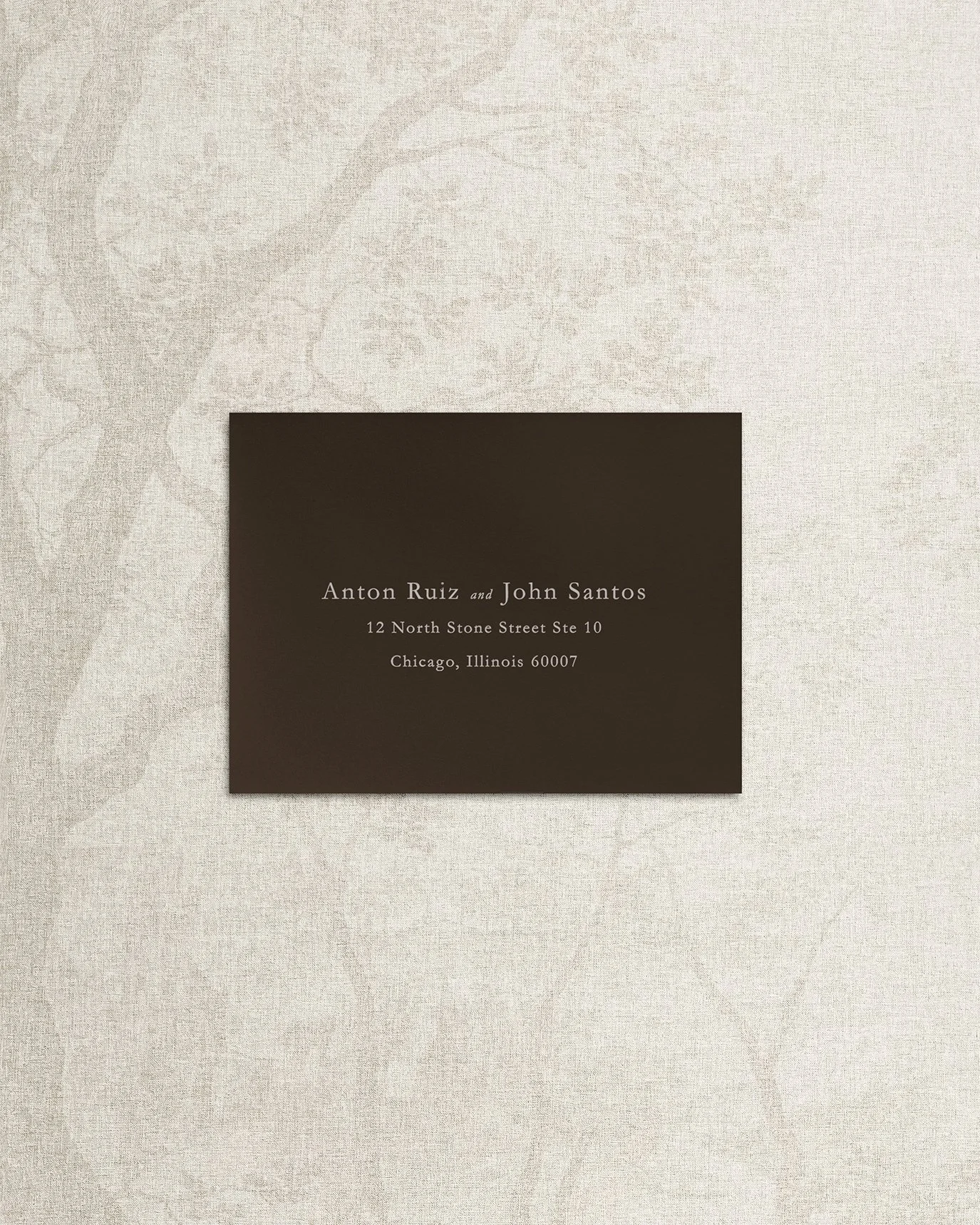 White Ink Guest Addressing