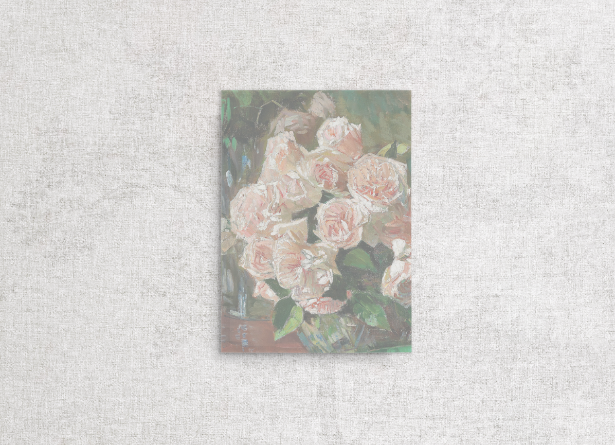 Floral vellum that pairs with "La Vie En Rose" suite