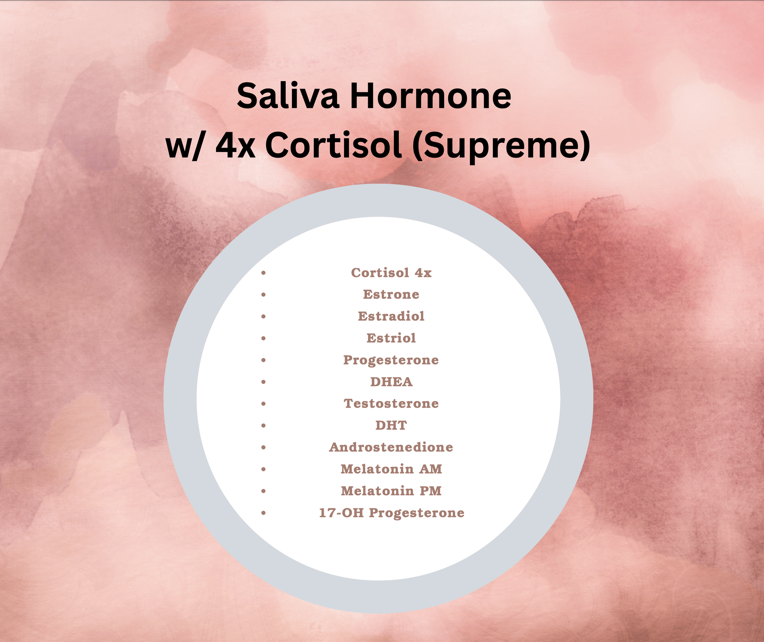 Saliva Hormone w/4x Cortisol (Supreme)