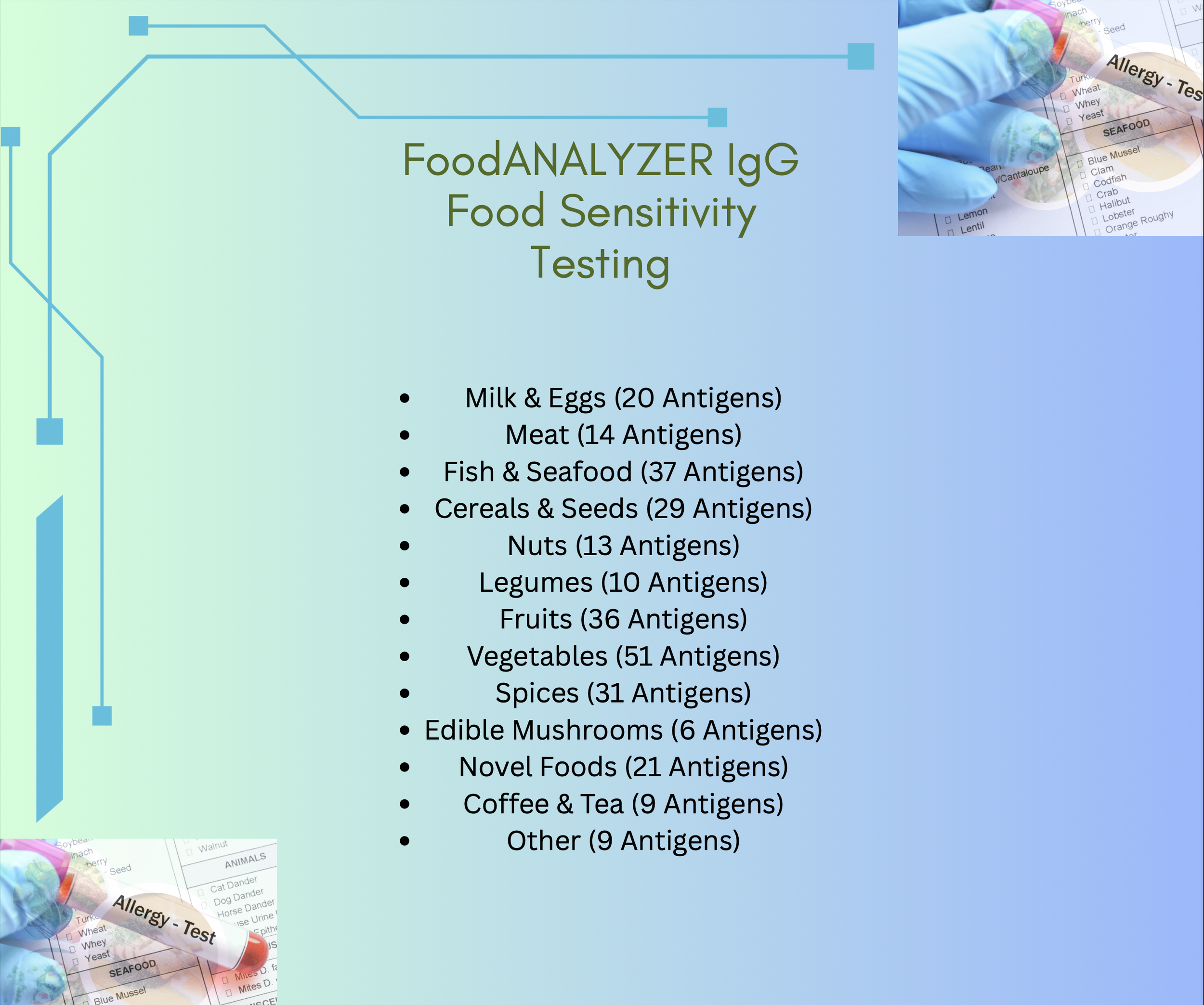 FoodANALYZER IgG Food Sensitivity Testing