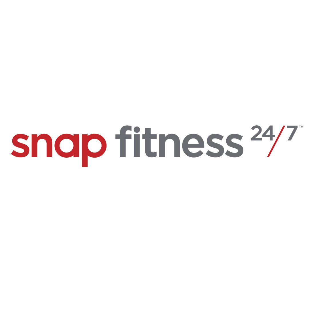 Snap Fitness logo with '24/7' in the upper right corner.