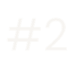 Weißes Zahlzeichen '#2' auf schwarzem Hintergrund.