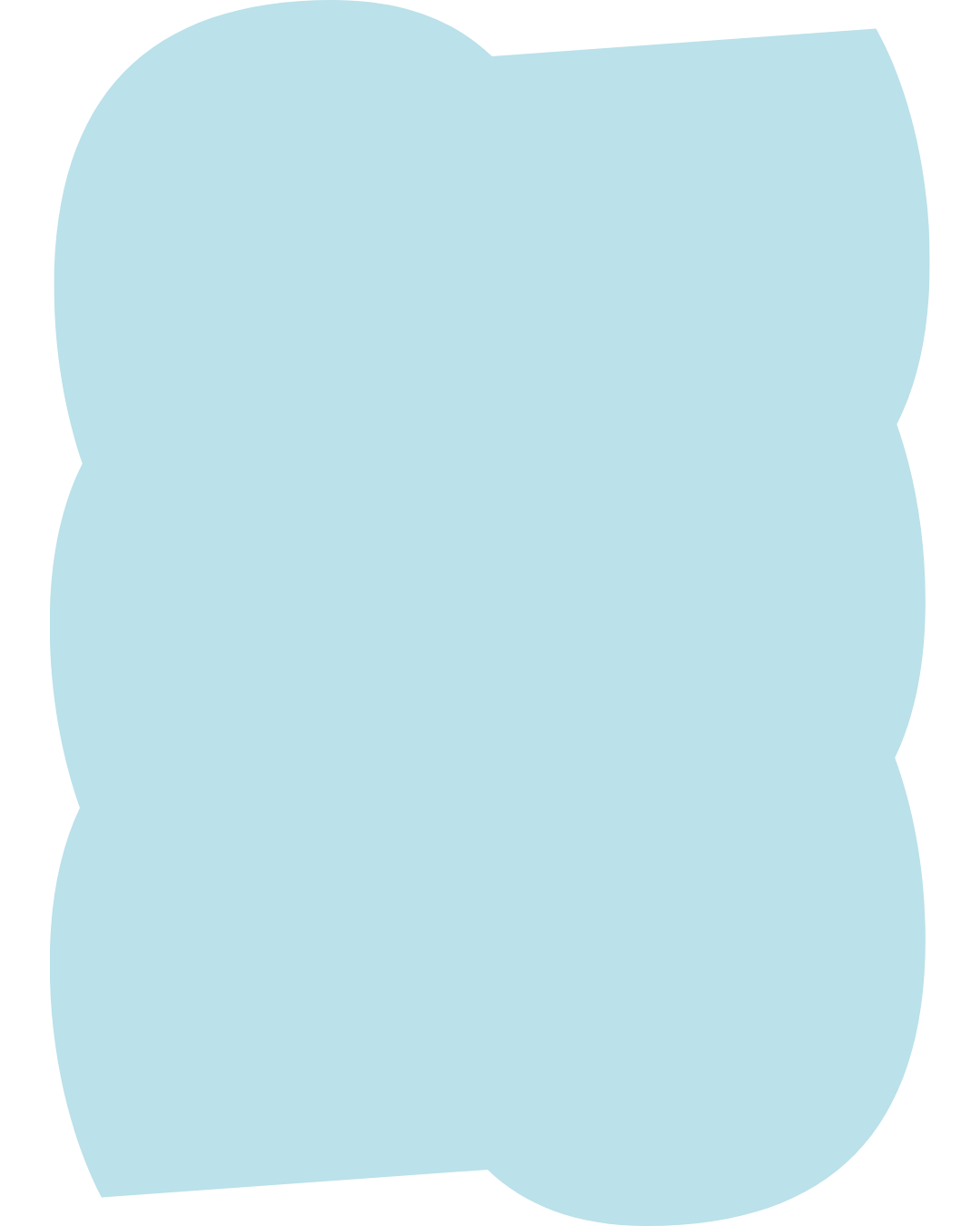 Das Bild zeigt einen blauen, geschnitzten Bären aus Holz.