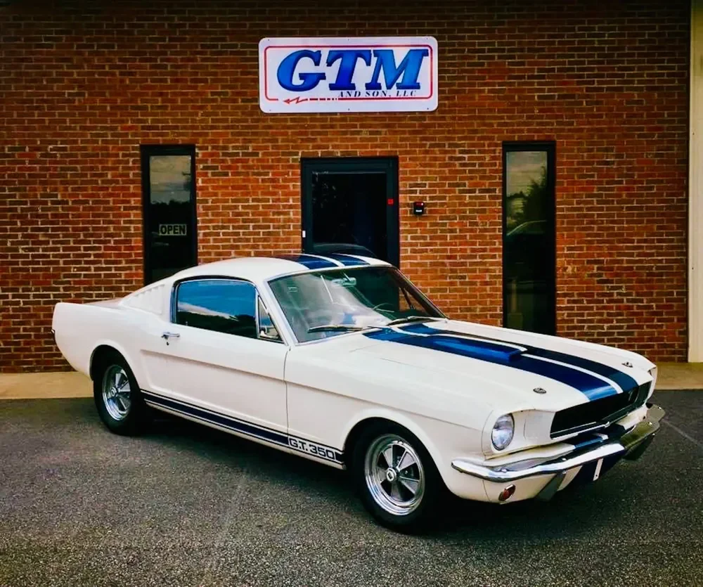Shelby GT350 and GT500 service, repair, and restoration at GTM & SON specializing in engine rebuilding, drivetrain repair, suspension, braking upgrades, and full restorations while preserving originality and performance.