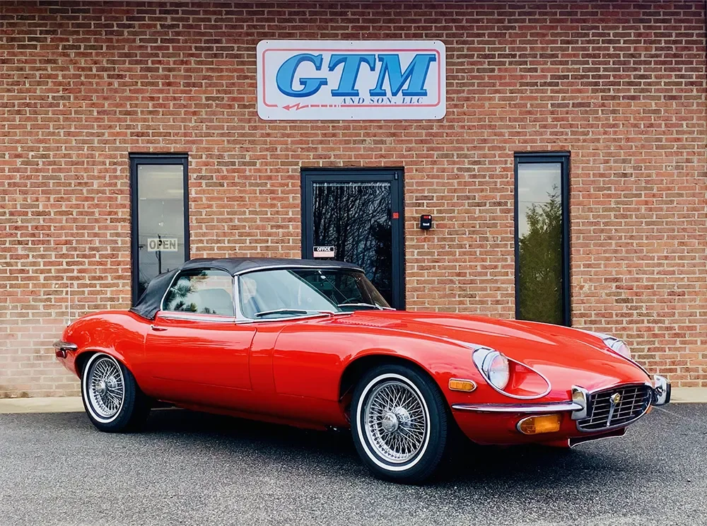 Jaguar classic service, repair, and restoration at GTM & SON specializing in models from the late 1940s through 1995 with expertise in engine, cooling system, suspension, and braking service.