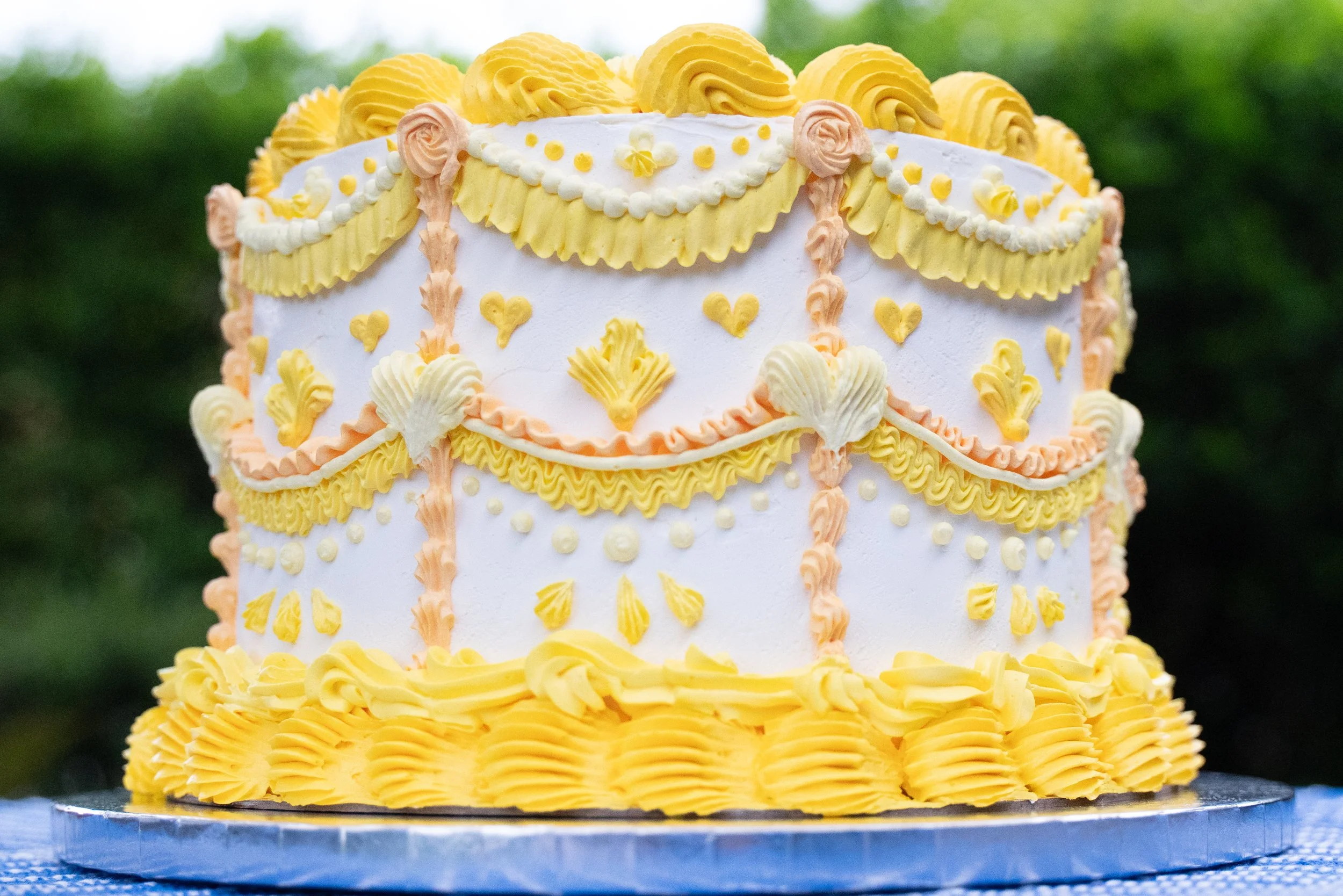 Passionfruit and Lemon Chiffon cake for Raphael House 