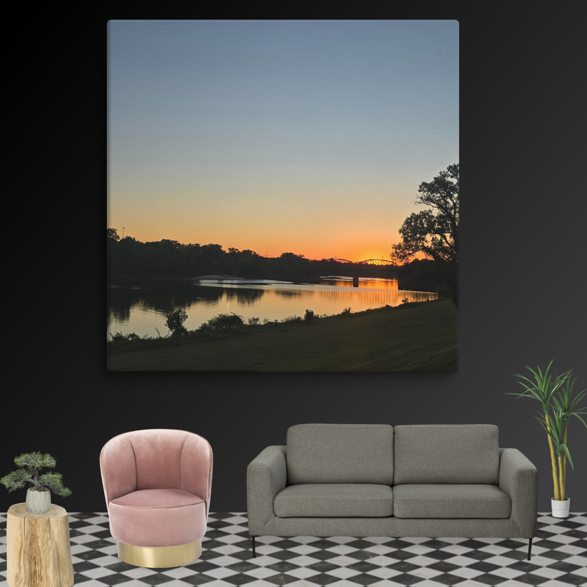 Sunset Bridge Canvas