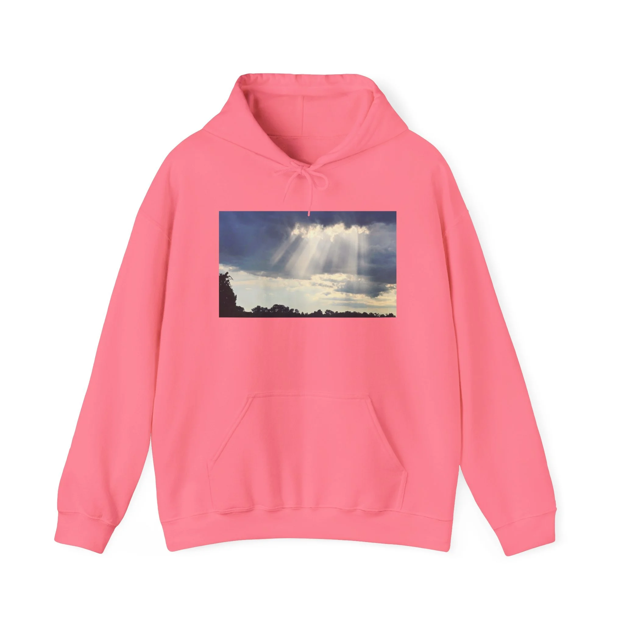 Sunbeam Sky Hoodie — Inspirational Cloud Rays Sweatshirt