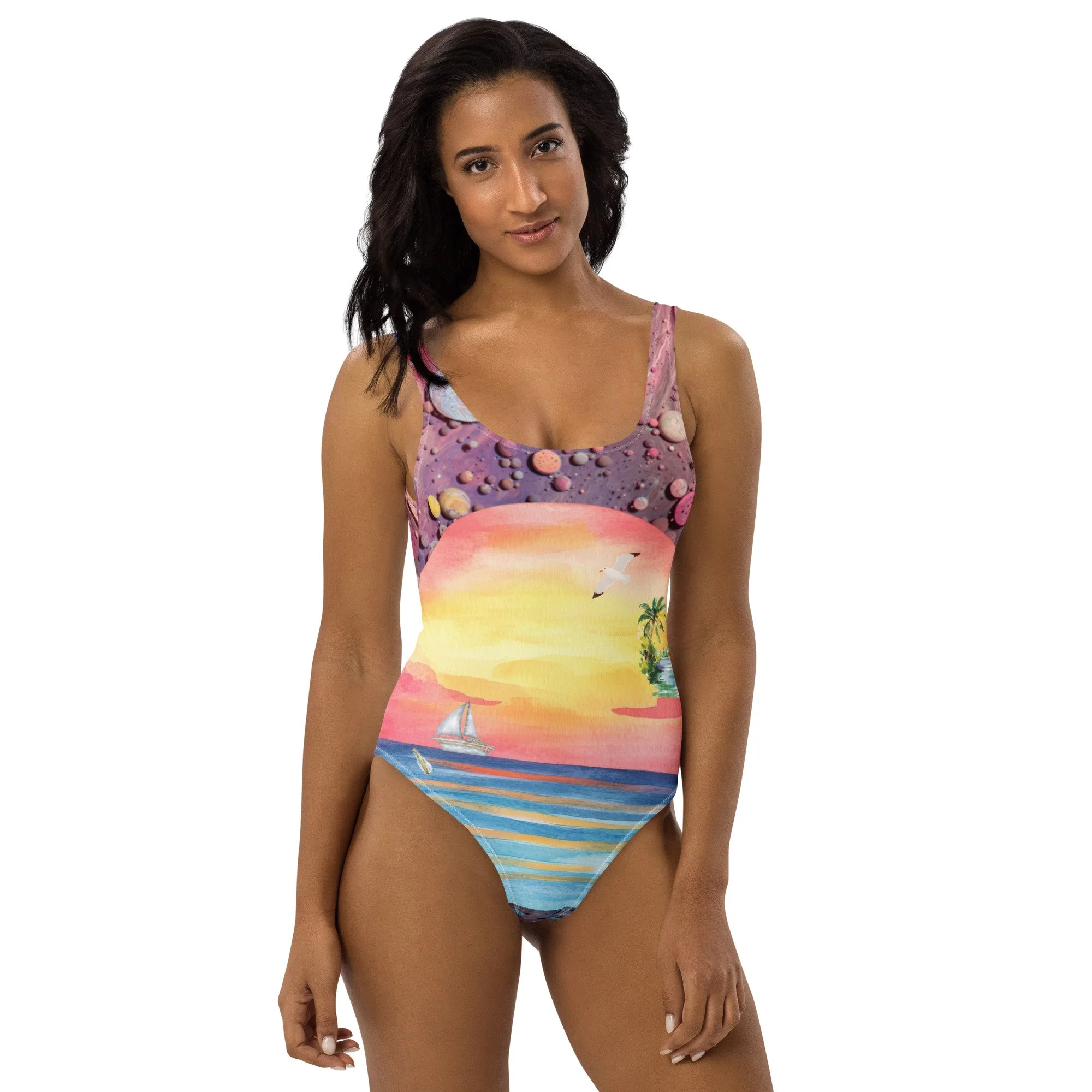 Beach Color Pop One-Piece Swimsuit