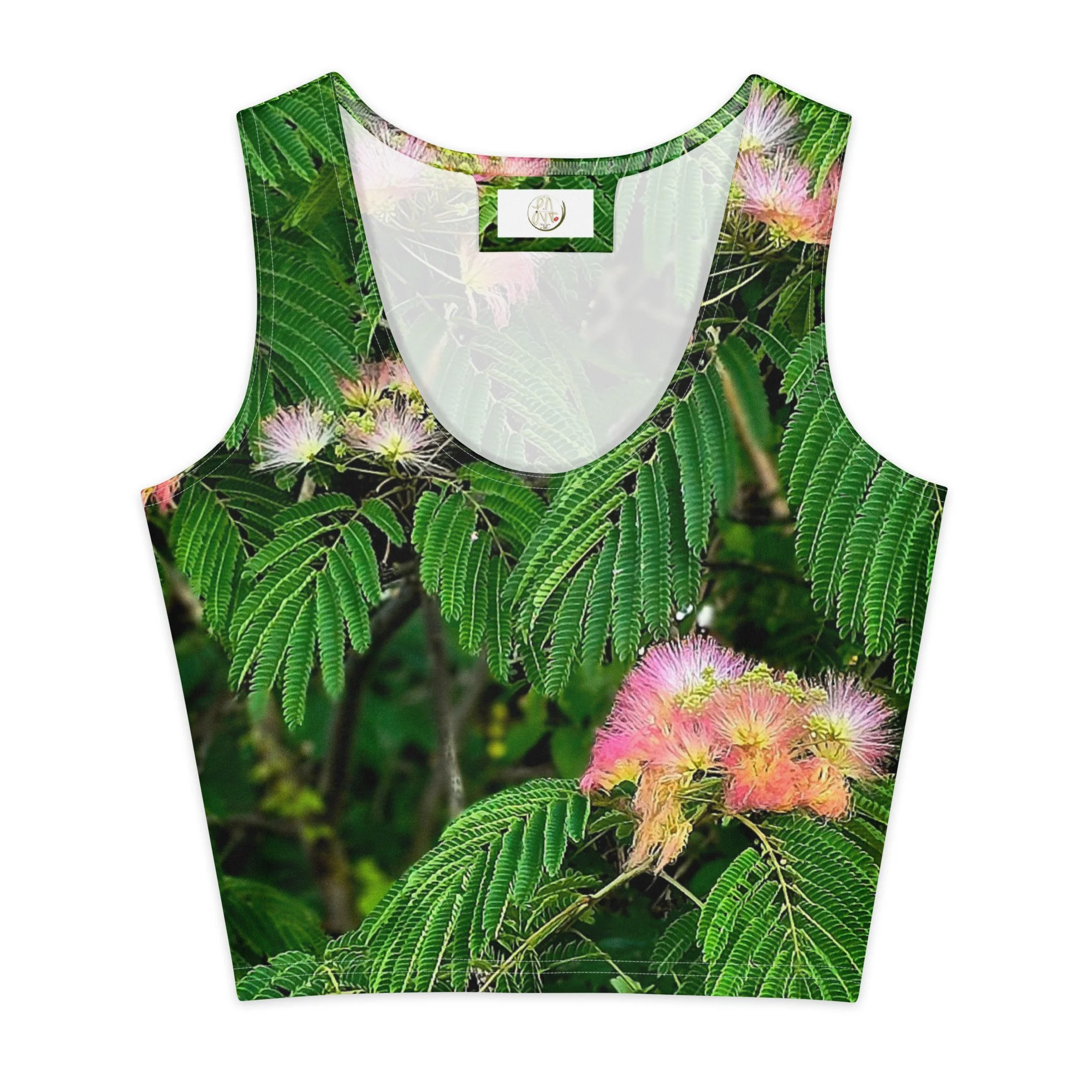 Mimosa Tree Cotton crop top
