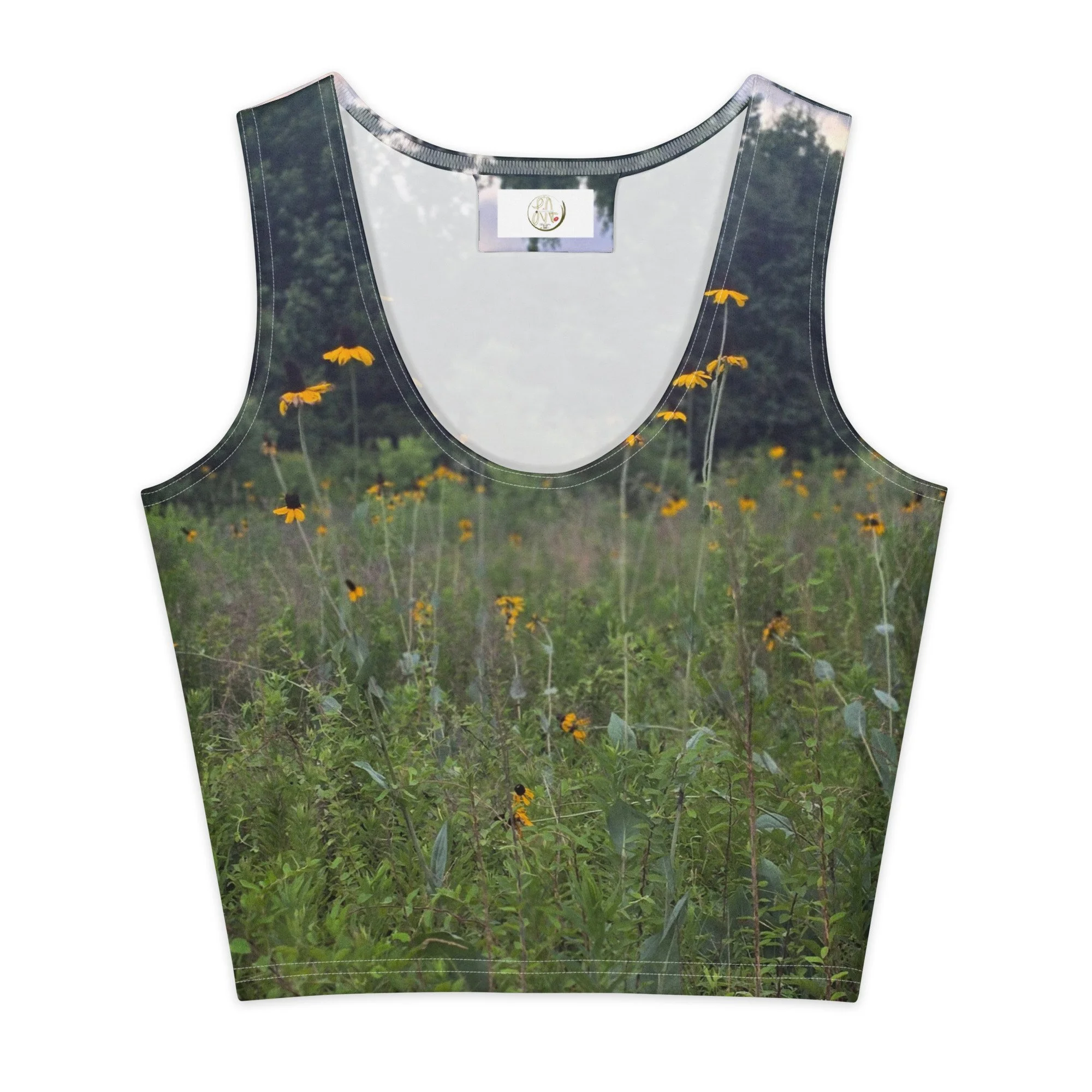 Black Eyed Susan Cotton crop top