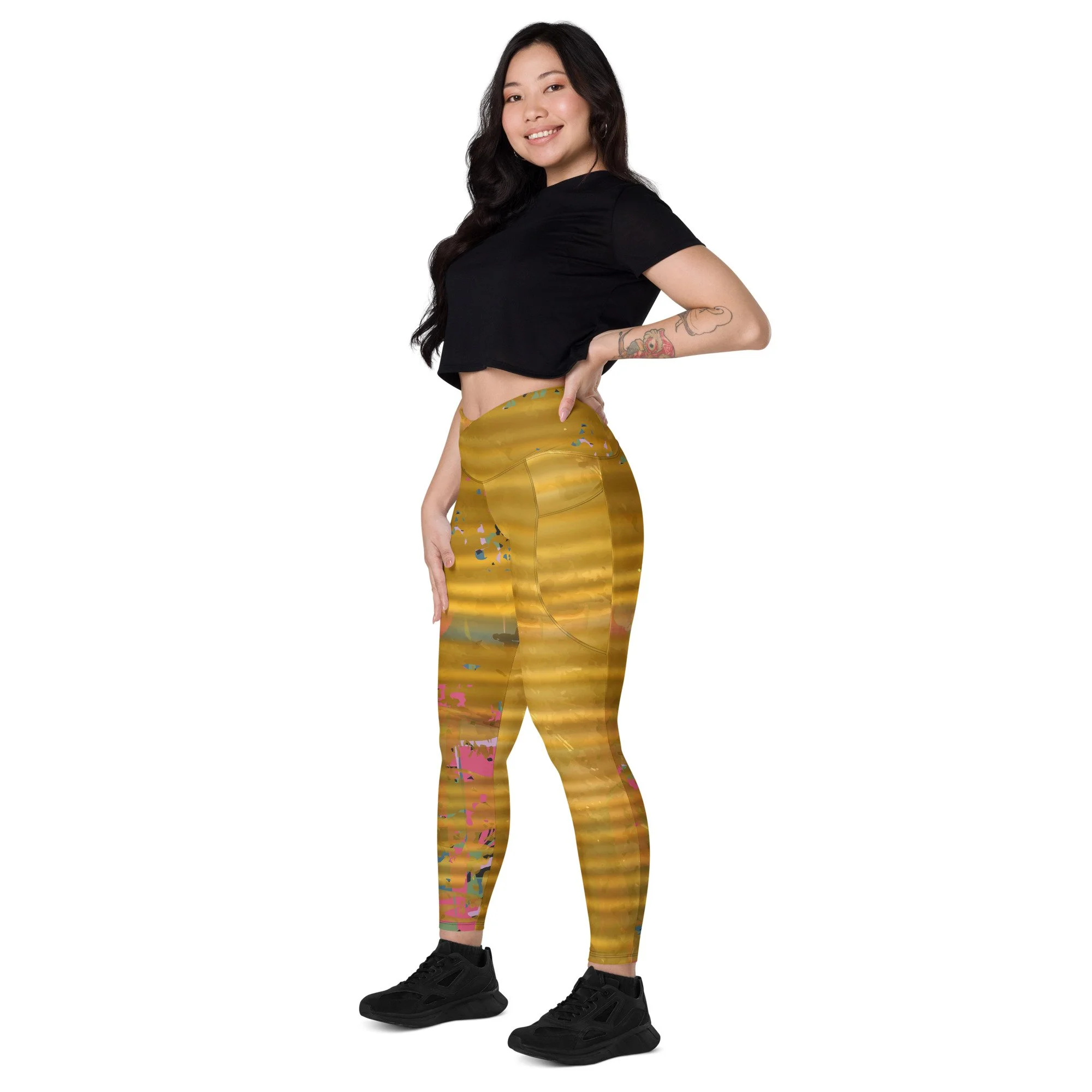 Mimosa Gold Bottoms leggings with pockets