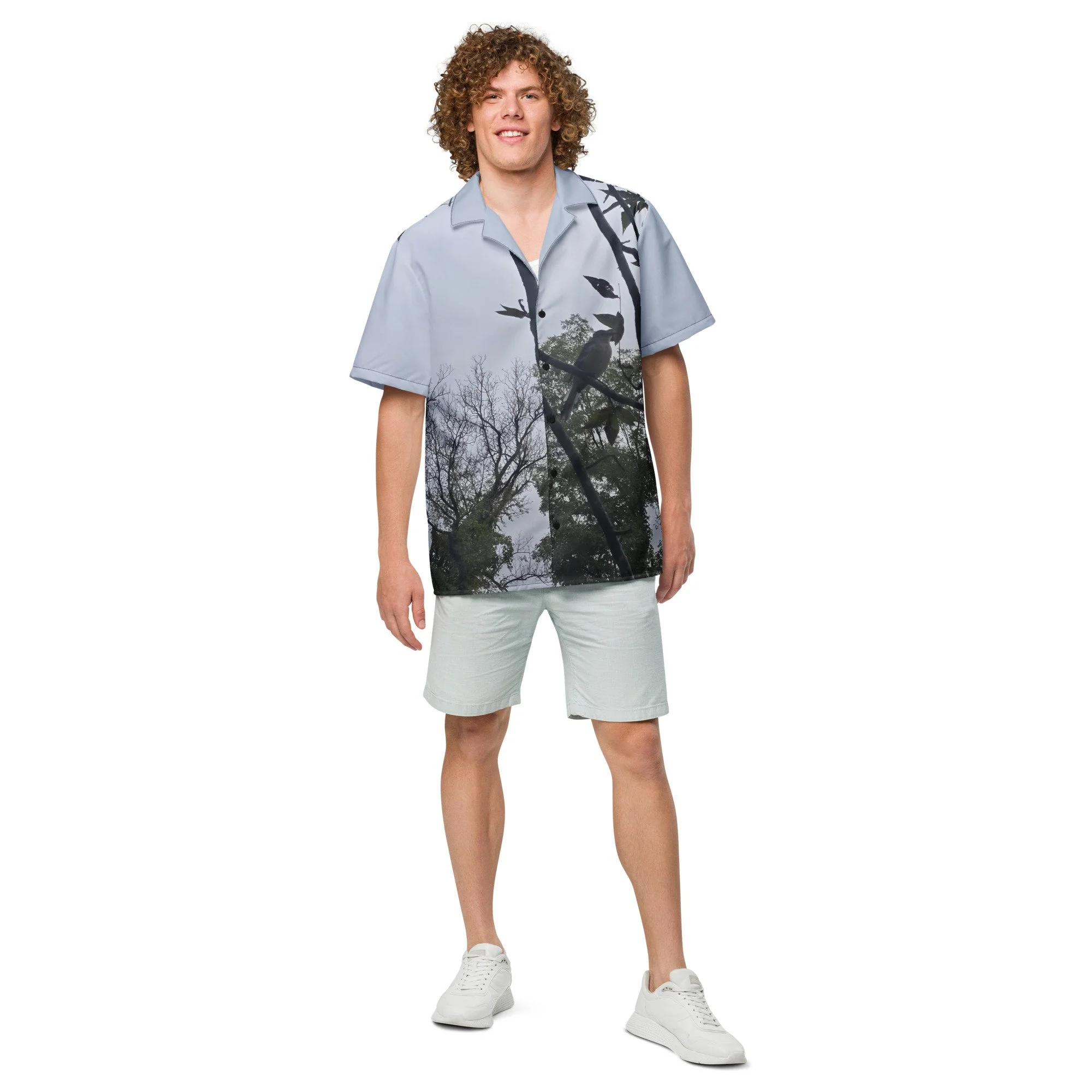 Bird Unisex button shirt