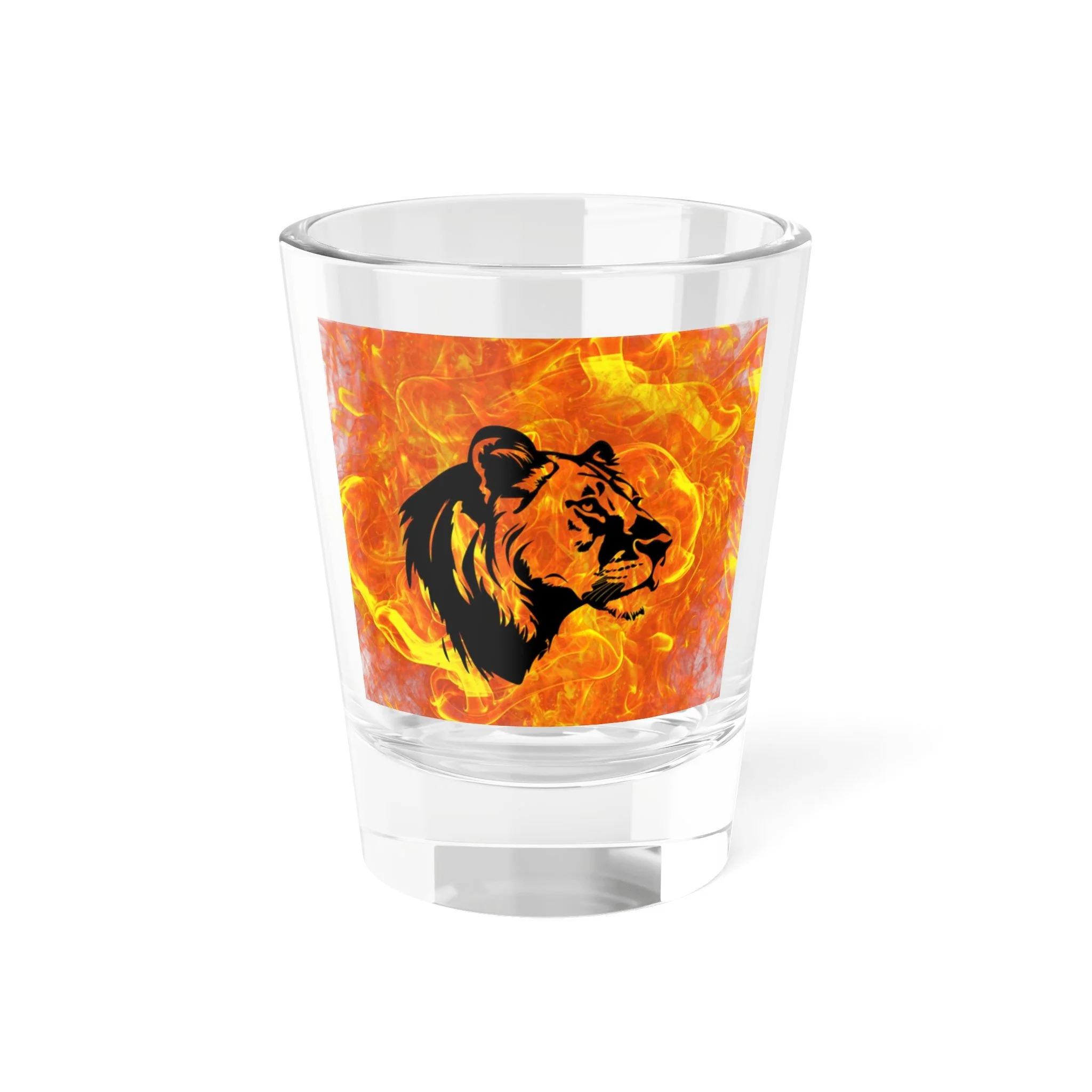 Lion King Flames Shot Glass, 1.5oz