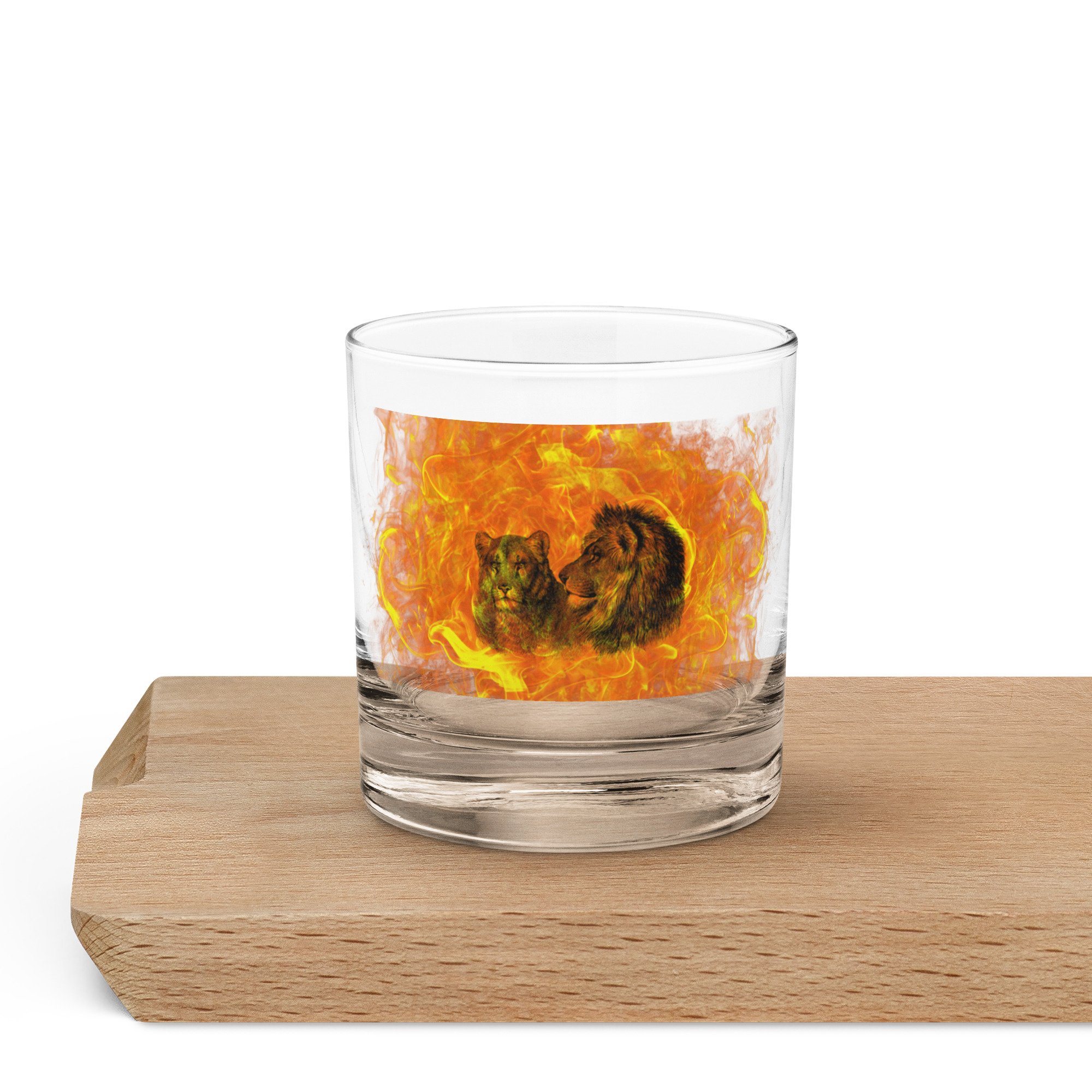 Power Couple Blazing Rocks glass