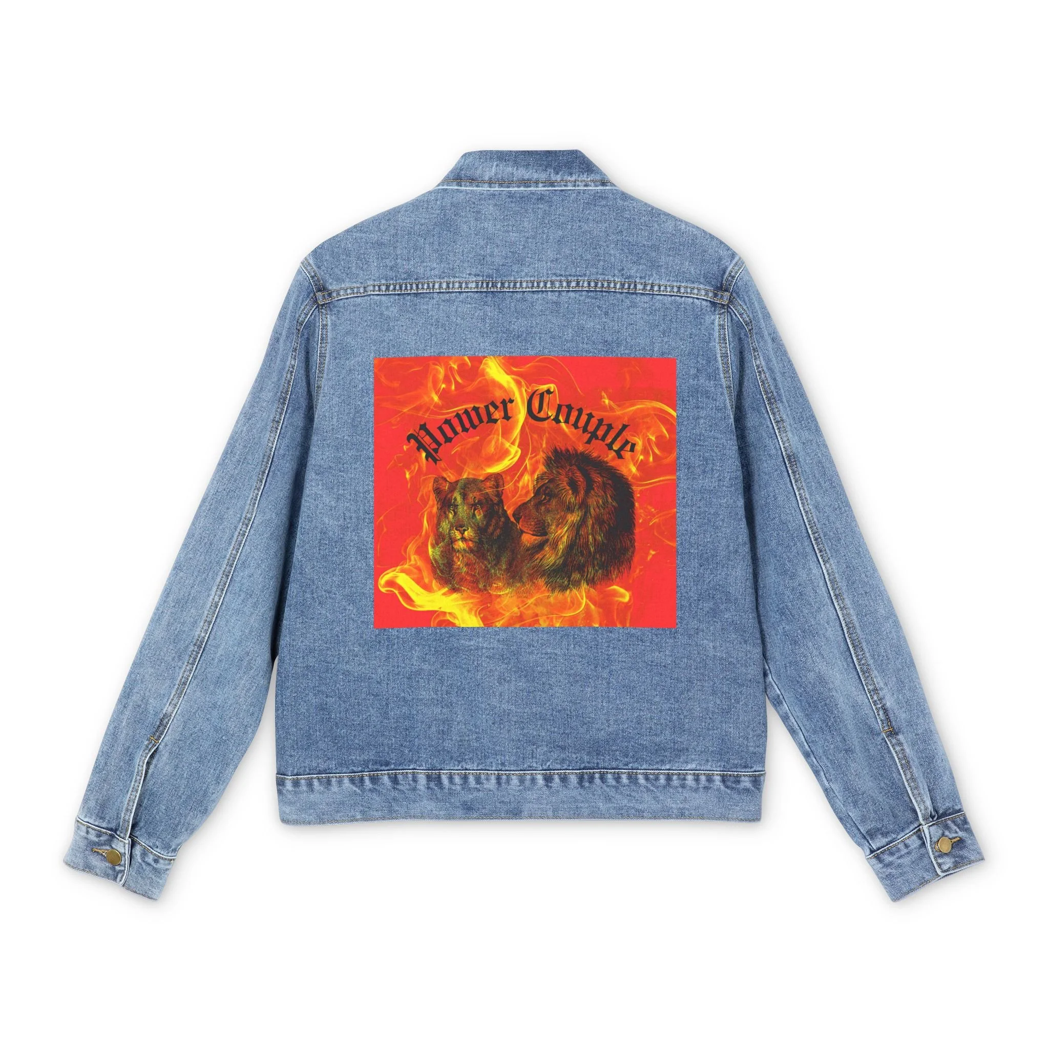 Power Couple Blazing Men's Denim Jacket