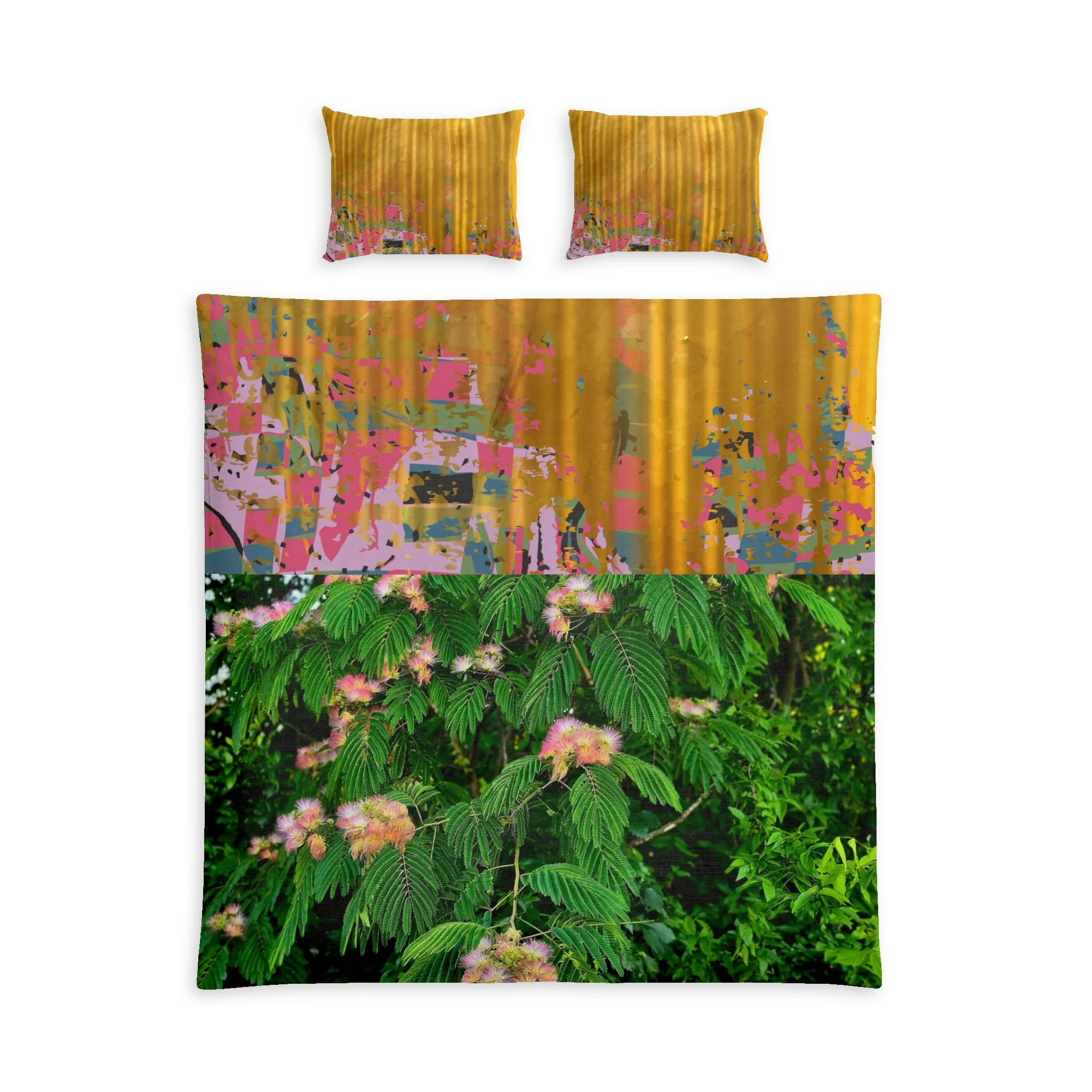 Mimosa Gold Cotton Bed Set