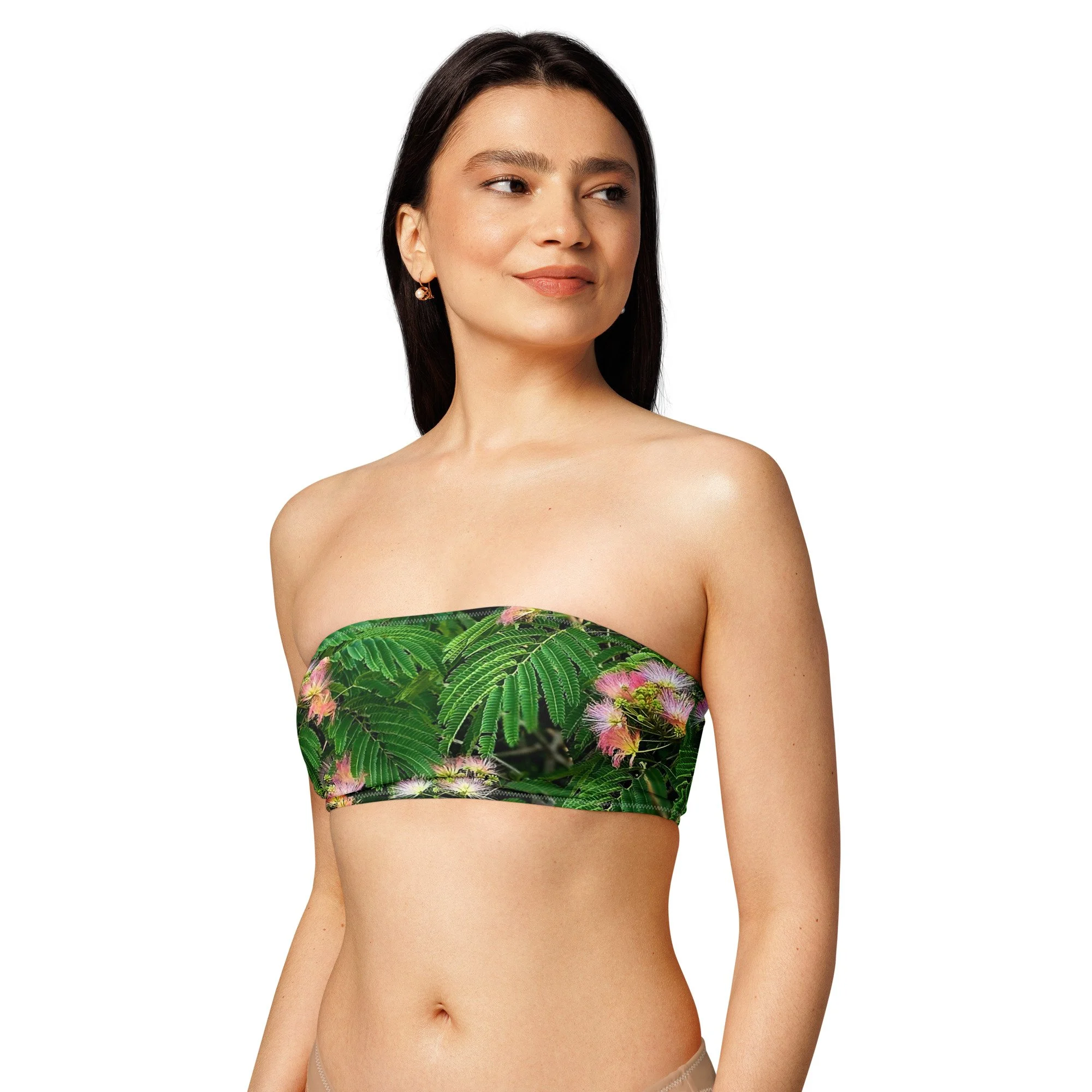 Mimosa Tree Recycled bandeau bikini top