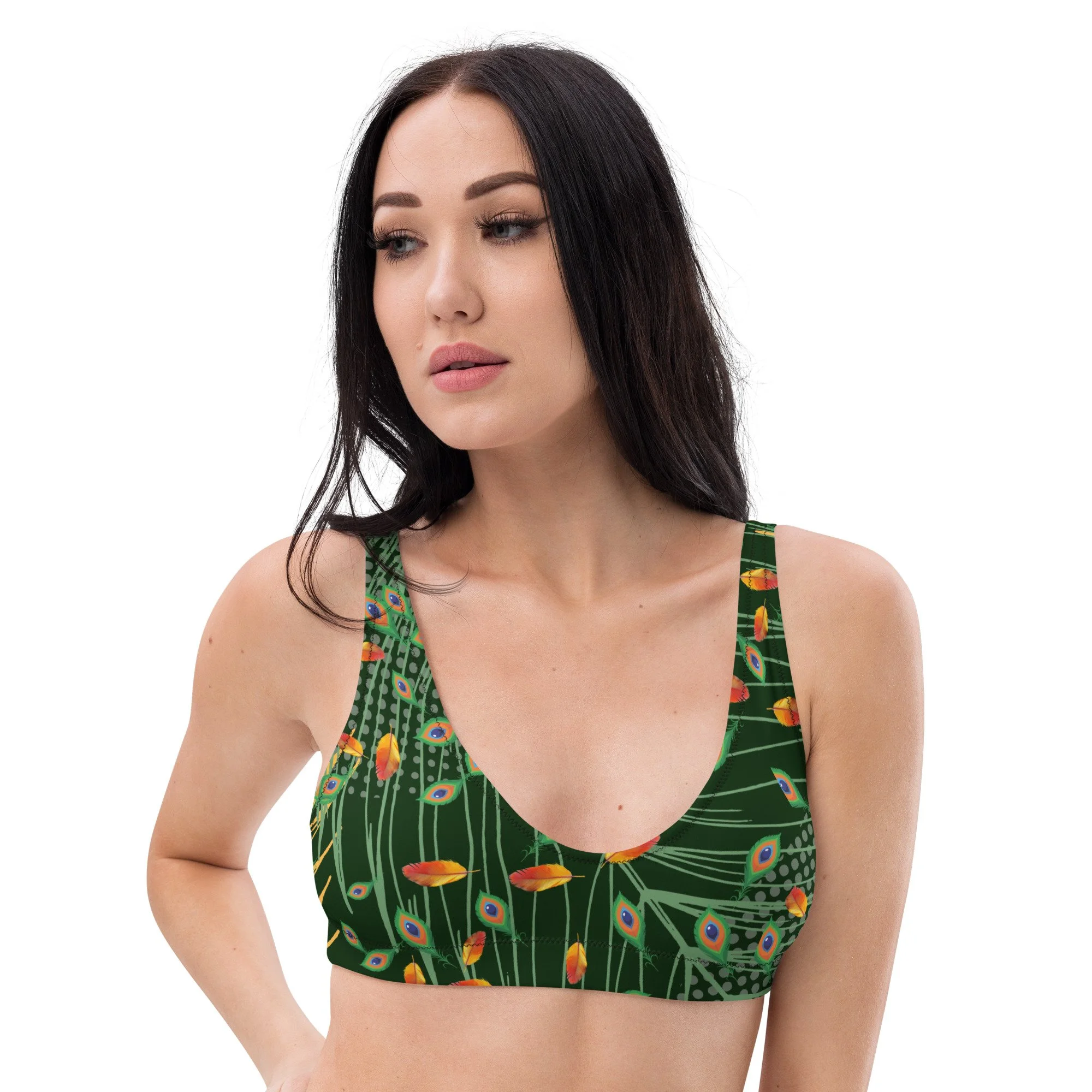 Jungle Vibes Recycled padded bikini top