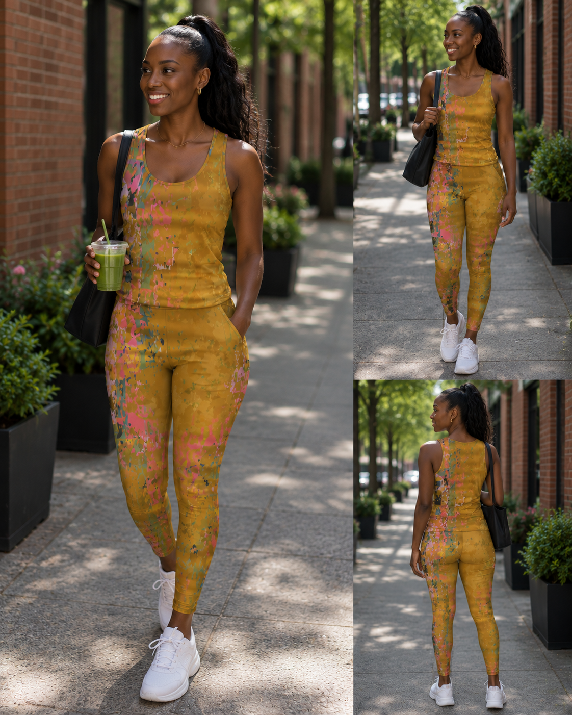 Mimosa Gold Bottoms leggings with pockets