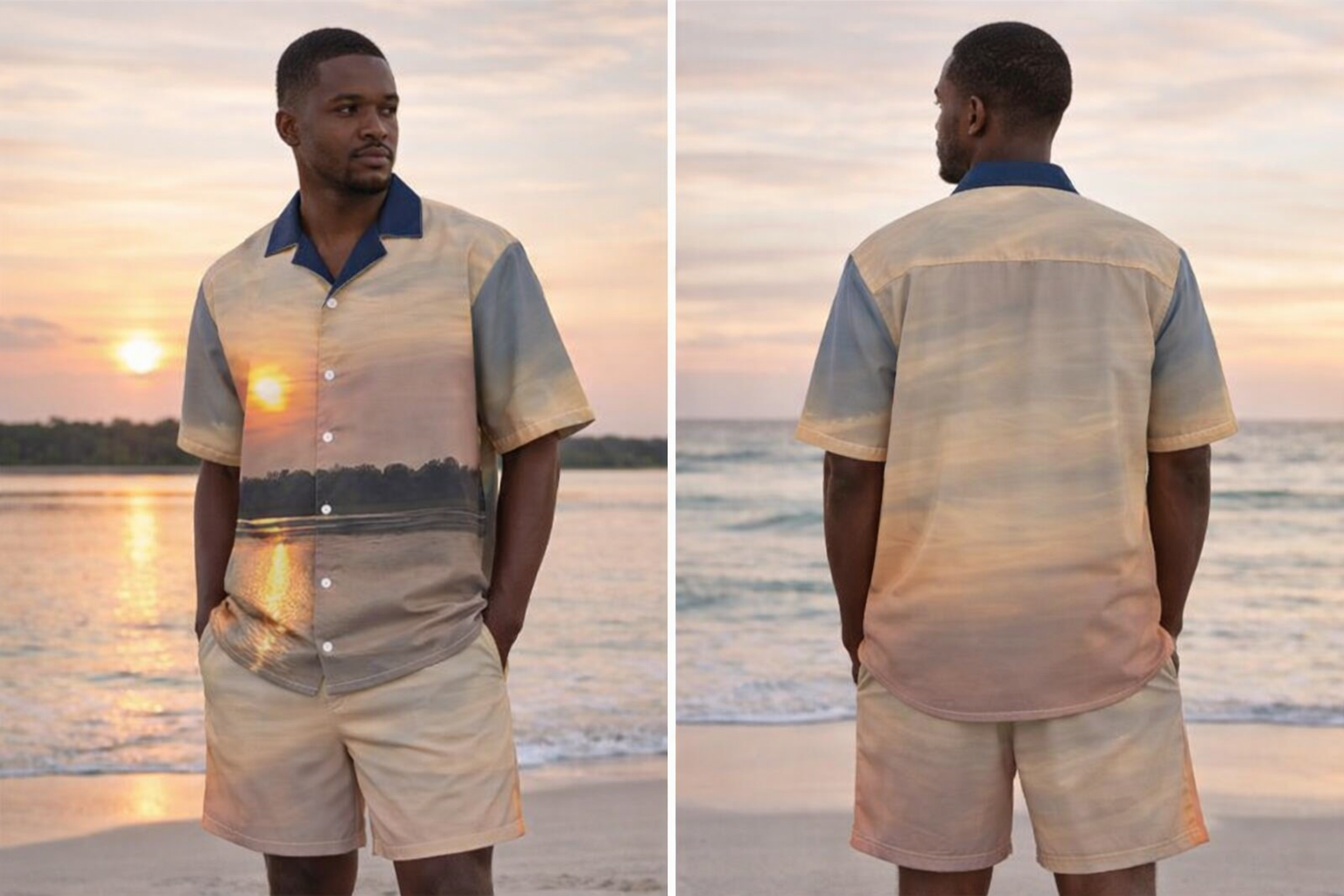 Sunset Recycled Swim Trunks