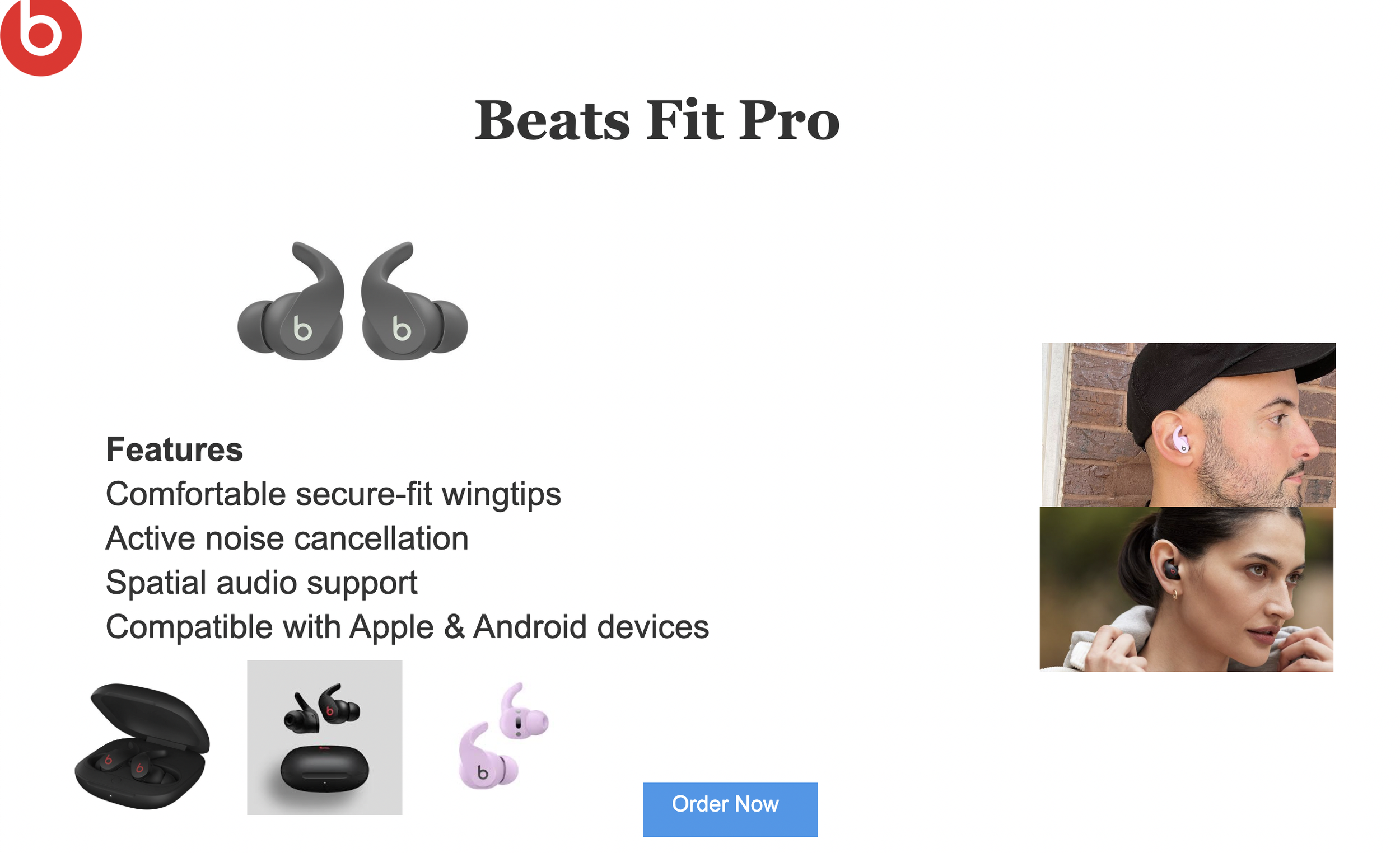 Beats Studio Pro Website