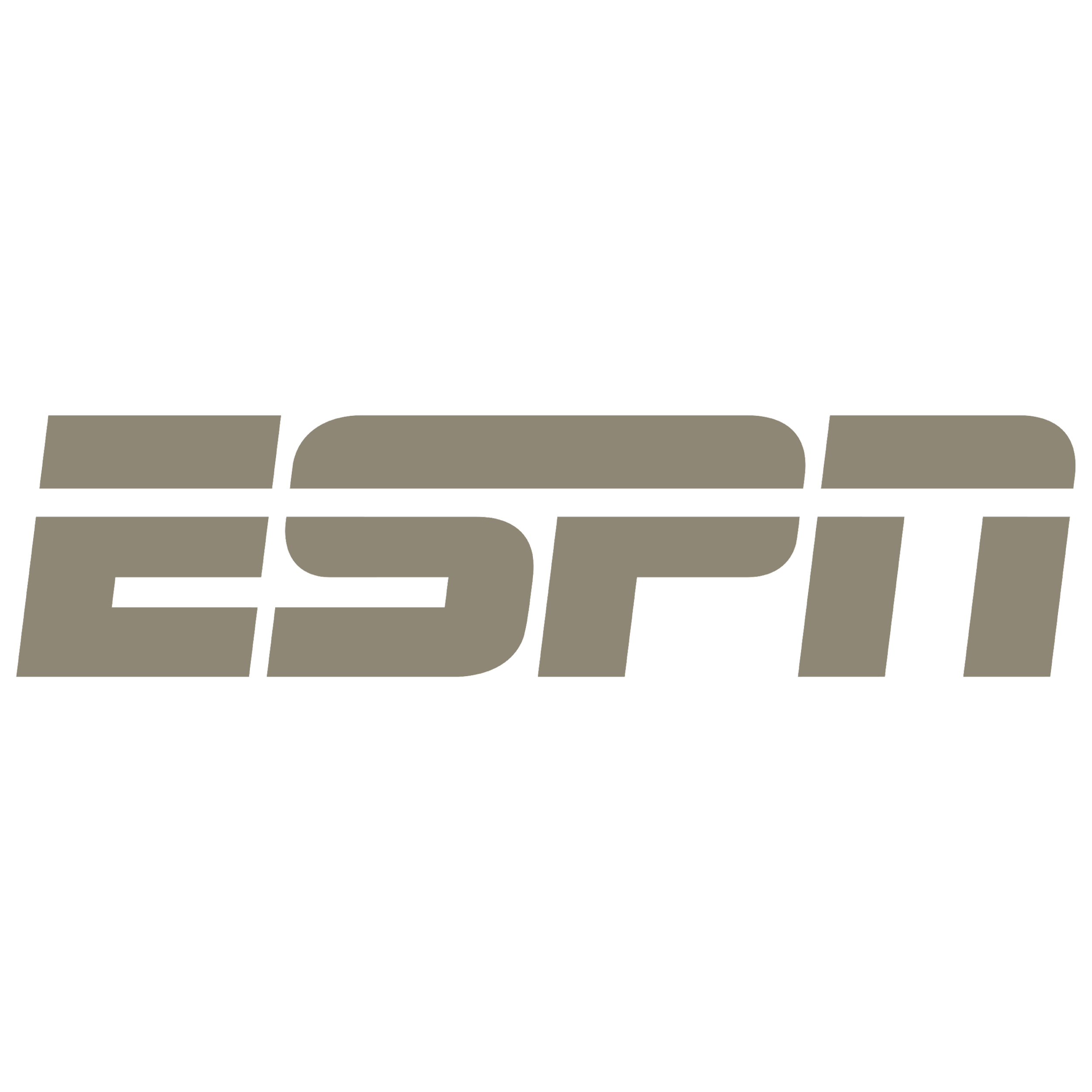 ESPN logo in black and beige