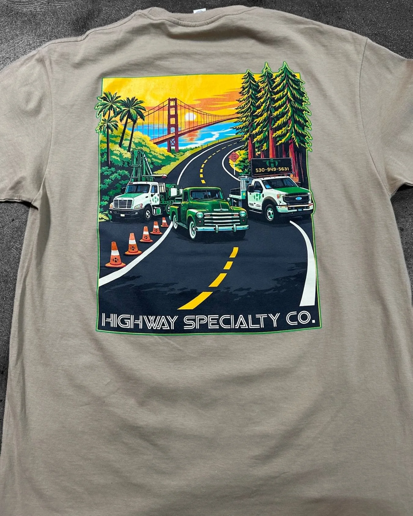 8 color screen print on @ascolour block tee